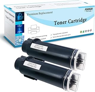 2 Black Compatible 6510 6515 Toner Cartridge for Xerox WorkCentre 6515DN 6515DNI 6515DNM 6515N Phaser 6510DN 6510DNI 6510DNM 6510N Printers 5500 Pages 106R03480 (2BK)