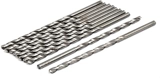 New Lon0167 4.8mm Dia Featured HSS Double Flutes reliable efficacy Straight drill hole Twist Drill Bits Silver Tone 10pcs(id:a0b 78 51 58a)