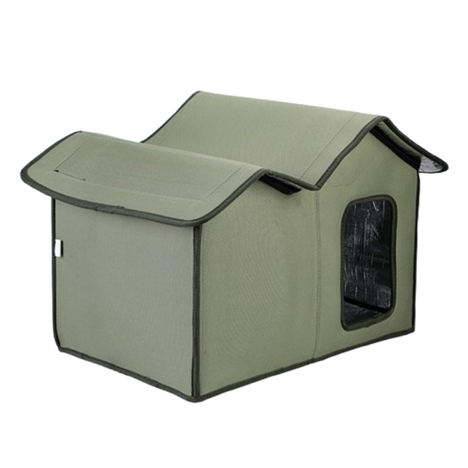 Large Insulated Cat Shelter | Washable Cats Shelter With Transparent Door | Heated Cats House For Outside | Large Insulated Feral Cat House For Feral Kitten, Stray Kitten, And Small Dogs