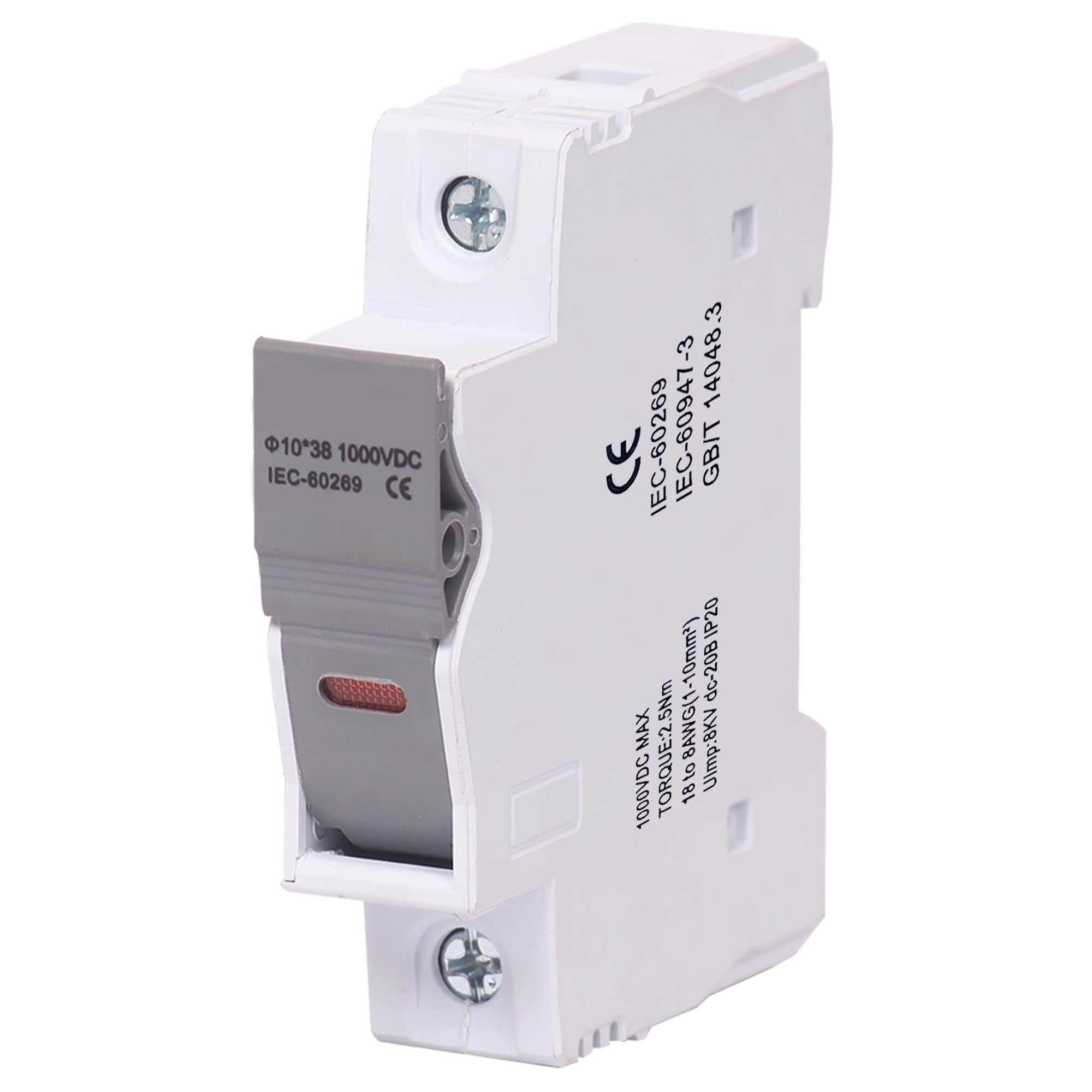 EXCELLION™ 20A Solar DC Fuse with Holder 1000V | PV Inline Fuse Connector | Waterproof DC Fuse for Solar Panel Inverter Battery Charge Controller - Set of 2 3