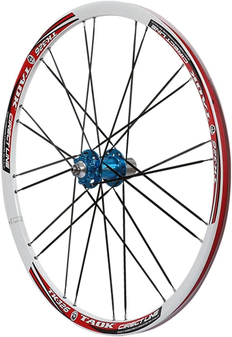 Bicicletas Grupo de ruedas Juego de ruedas de freno de disco de 26 ", juego de ruedas de bicicleta de montaña con tambor de flores desmontable rápido, juego de ruedas de freno de disco, llanta de bici