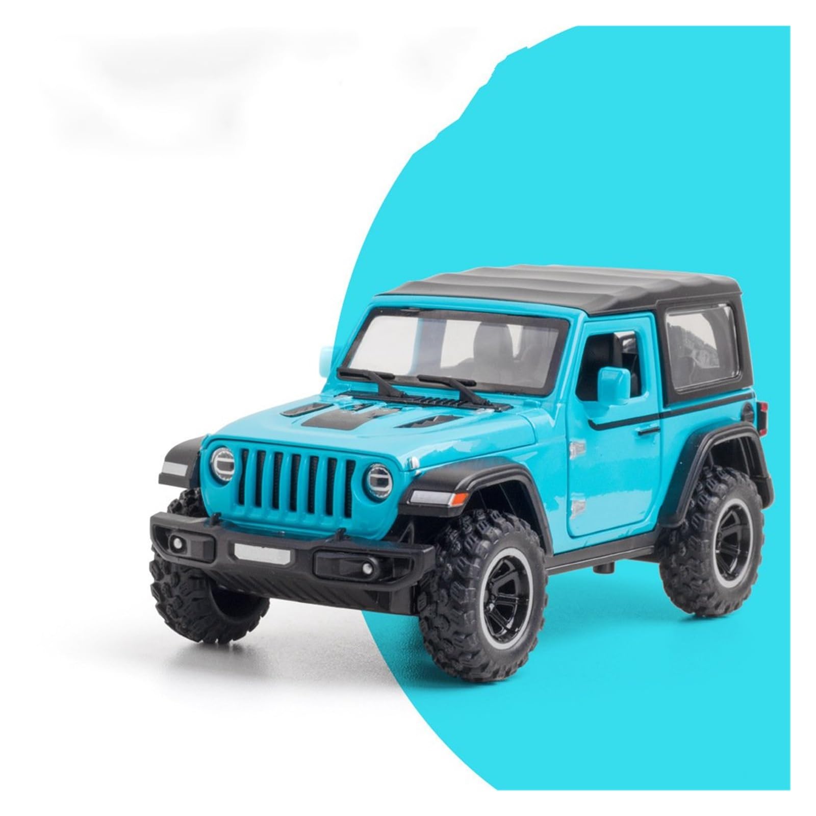 BANKOTO Diecast Car 1:32 For Wrangler For Rubicon Alloy Car Model Diecast Collect Hobby Decoration Collectible Model(Blue)
