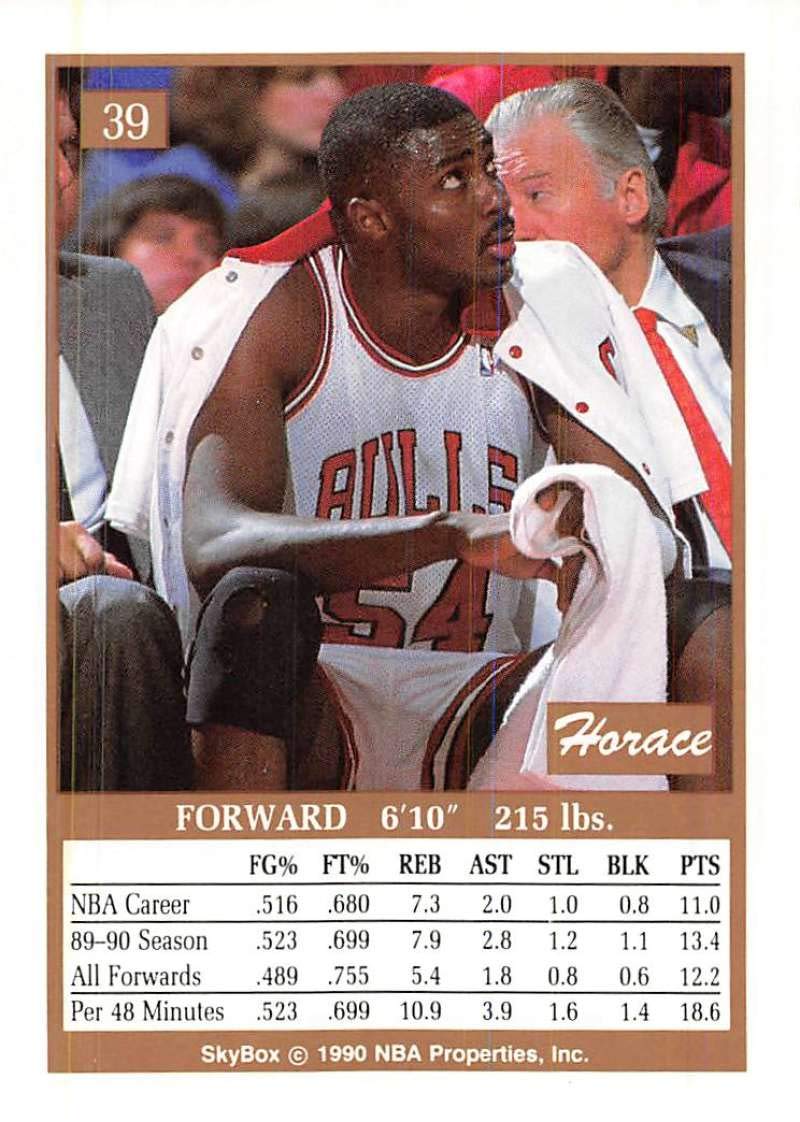 Amazon.com: 1990-91 SkyBox Basketball #39 Horace Grant Chicago