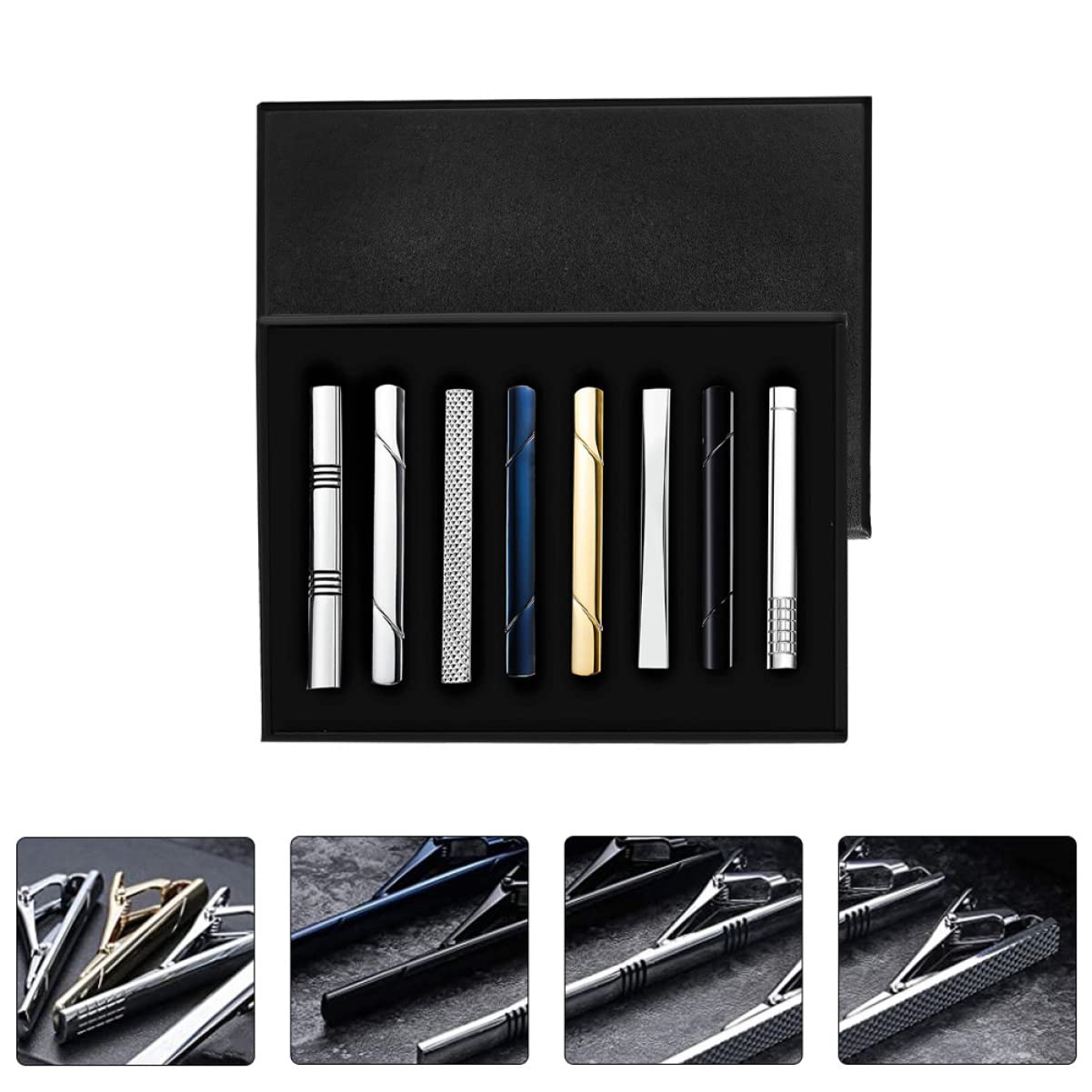 FOMIYES Clip De Corbata Corbata De Negocios Clip De Cuello De Vestir Clip Para Corbata De Traje De Padrino Decoración Clip De Corbata De Moda Abrazadera De Corbata Cierre De