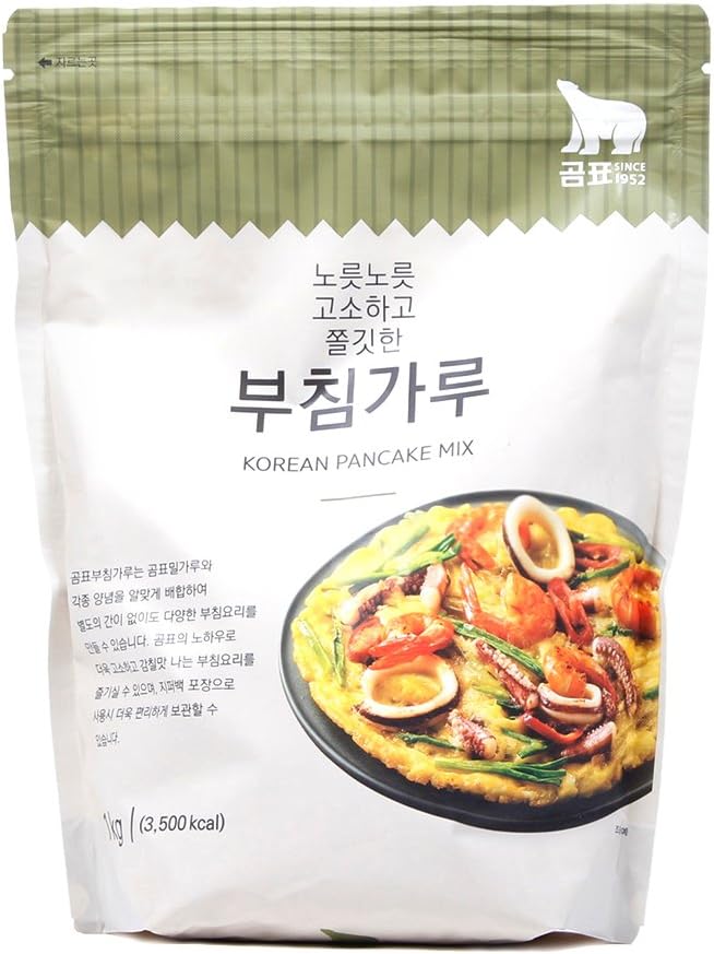 DH DaeHan GomPyo Frying Mix / Korean Pancake Mix (곰표 튀김가루 / 부침가루) (Korean Pancake Mix, 1.1 lb x 2)
