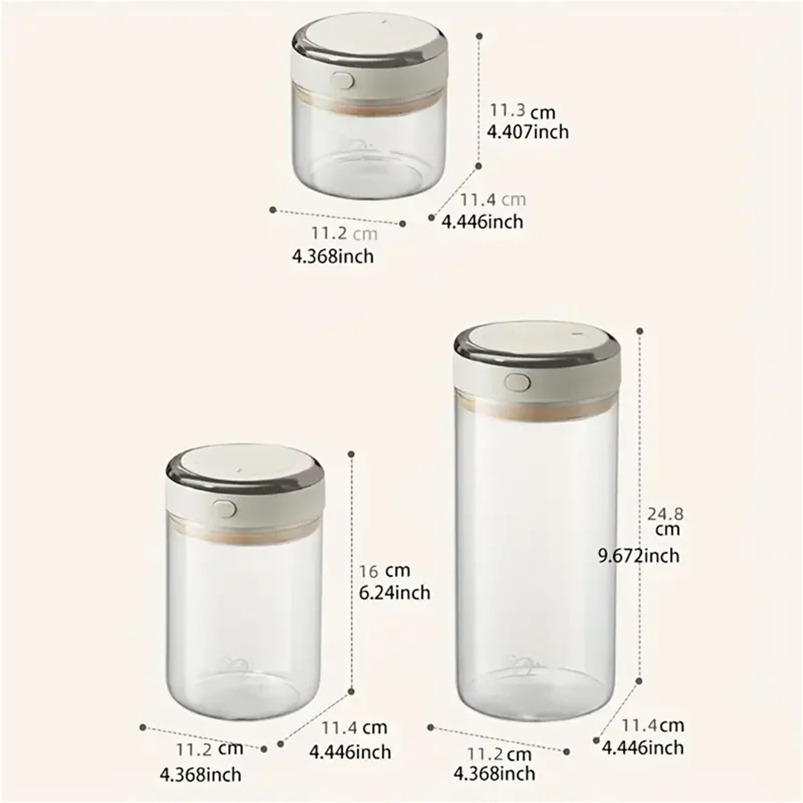 Vakuumversiegelte Kaffeebohnen-Aufbewahrungsdosen mit Ventil, feuchtigkeitsbeständiger, luftdichter Behälter for Getreide, Snacks, Zucker Kaffeebohnen-Aufbewahrung(1100ml)