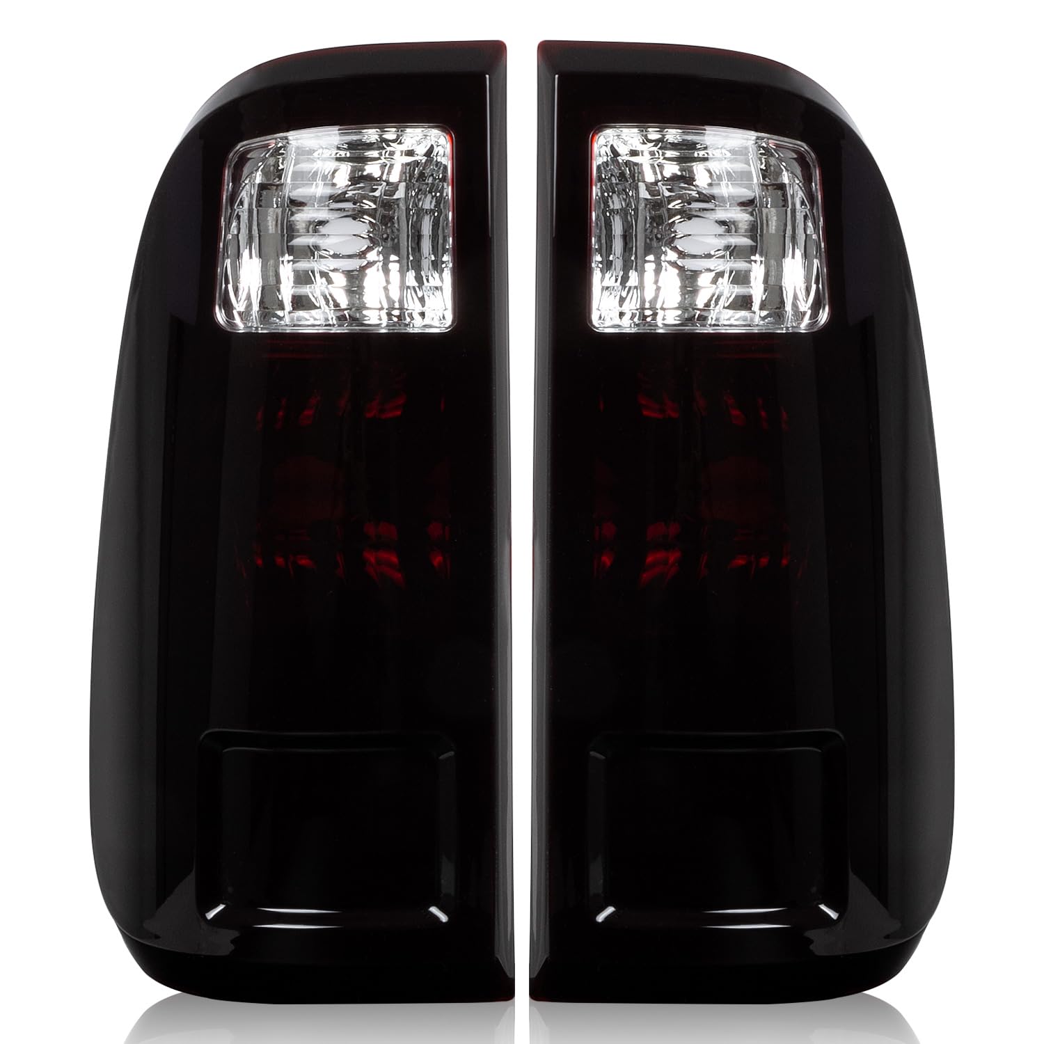 RANSOTO Tail Lights Smoke Compatible with Ford F250 F350 F-250 F-350 Super Duty 2008-2016 Driver And Passenger Side Black Tinted Rear Taillight Brake Lamp Housing Replaces BC3Z13404A FO2801208