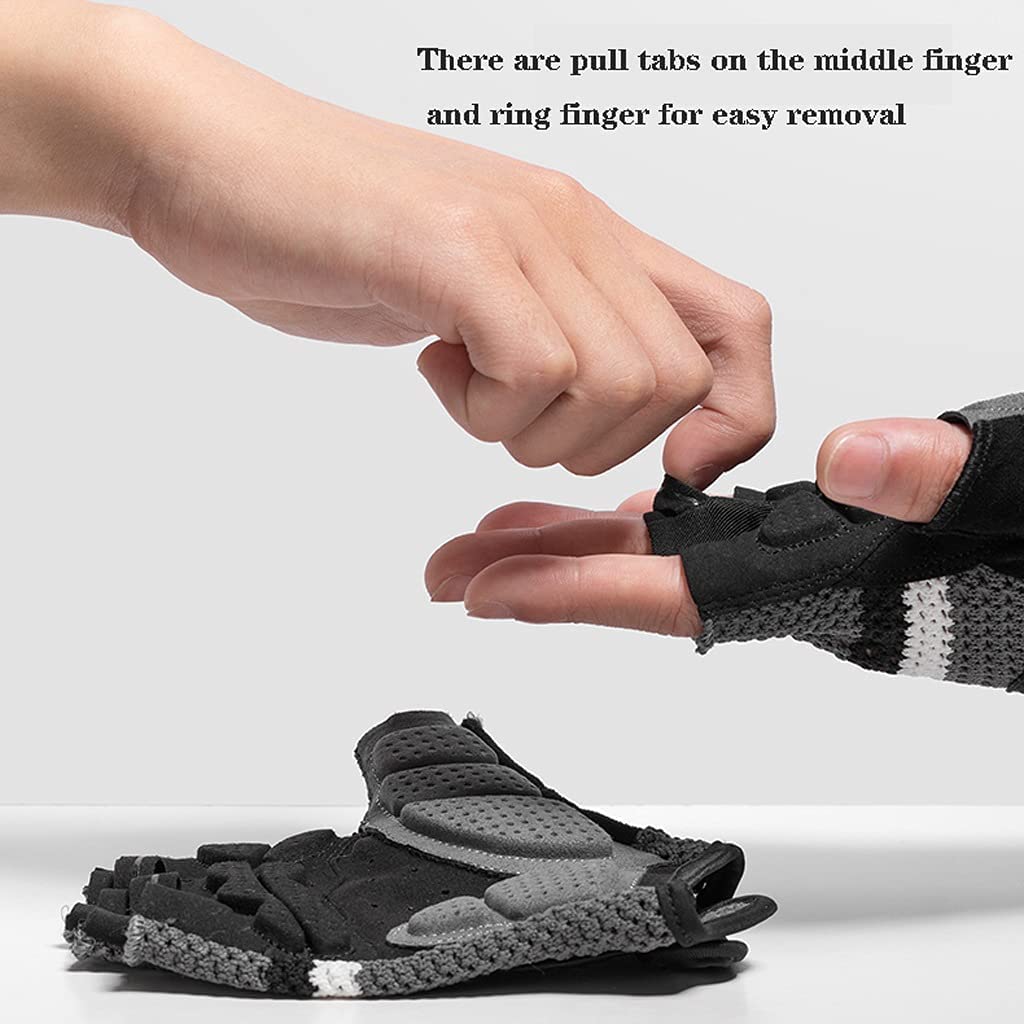 Guanti Da Ciclismo All'Aperto Guanti Da Bicicletta Mezze Dita Guanti Da Bicicletta Traspiranti Antiscivolo Ammortizzanti Unisex Guanti Da Bici