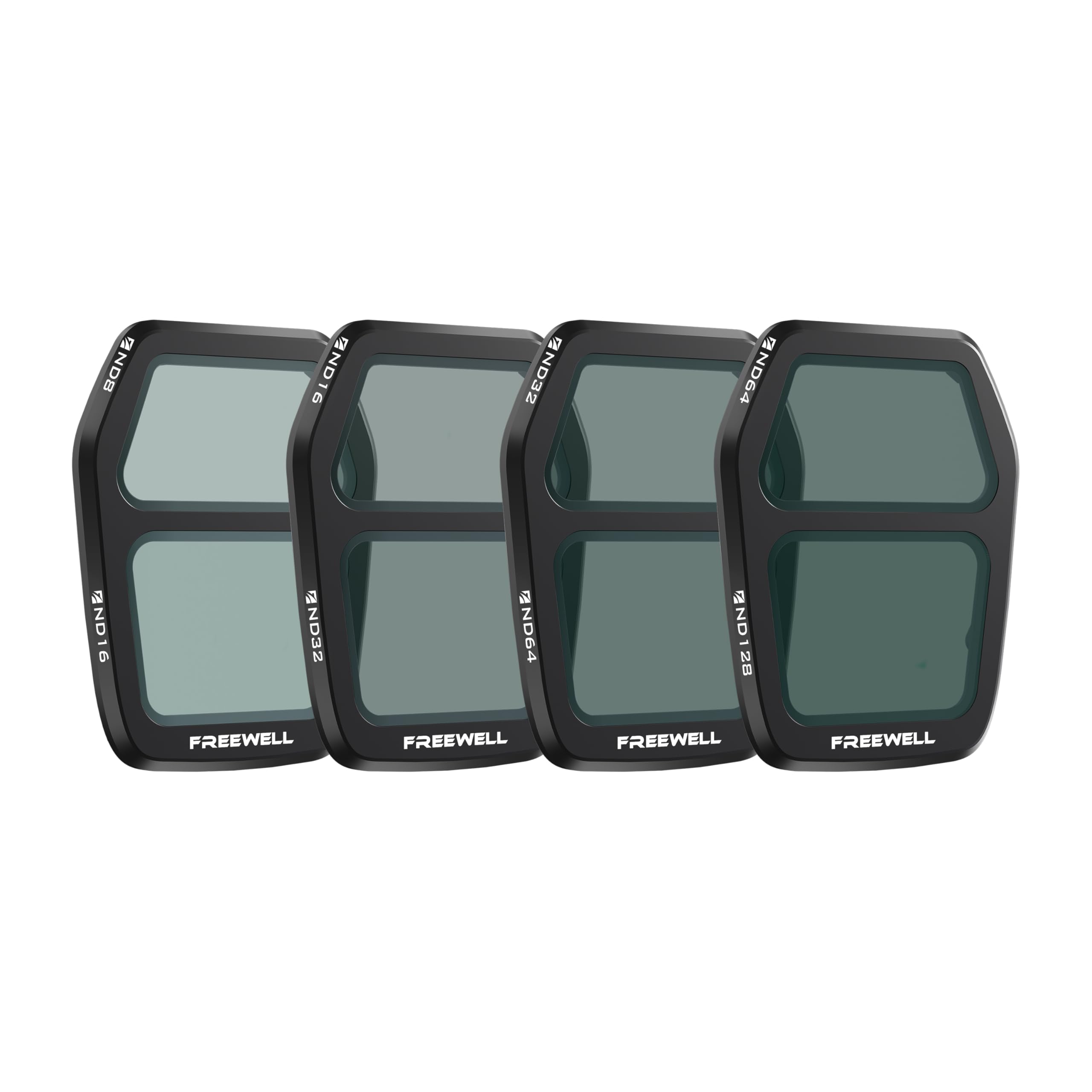 Freewell Cuatro Grupos de filtros ND divididos Air 3s, | equipados con nd8/nd16,nd16/nd32,nd32/nd64,nd64/nd128, permiten una exposición equilibrada en condiciones de luz cambiantes