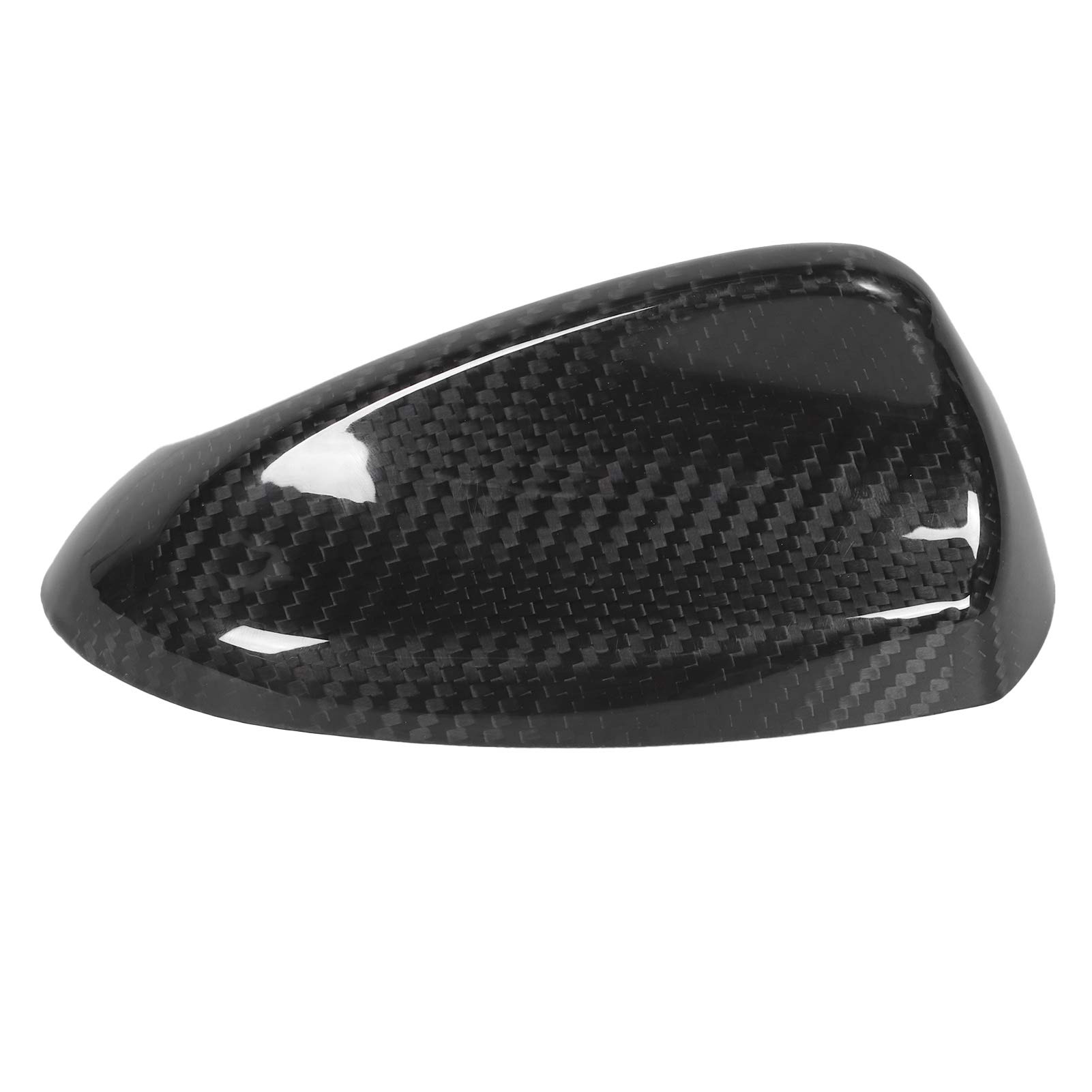 Sonew Copertura Antenna per Auto in Fibra di Carbonio Fin Trim Decorazione Lucida Adatta per/Stelvio