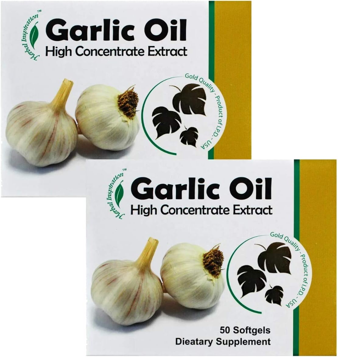 Garlic Oil High Concentrate Extract 50 Softgels (Pack of 2)