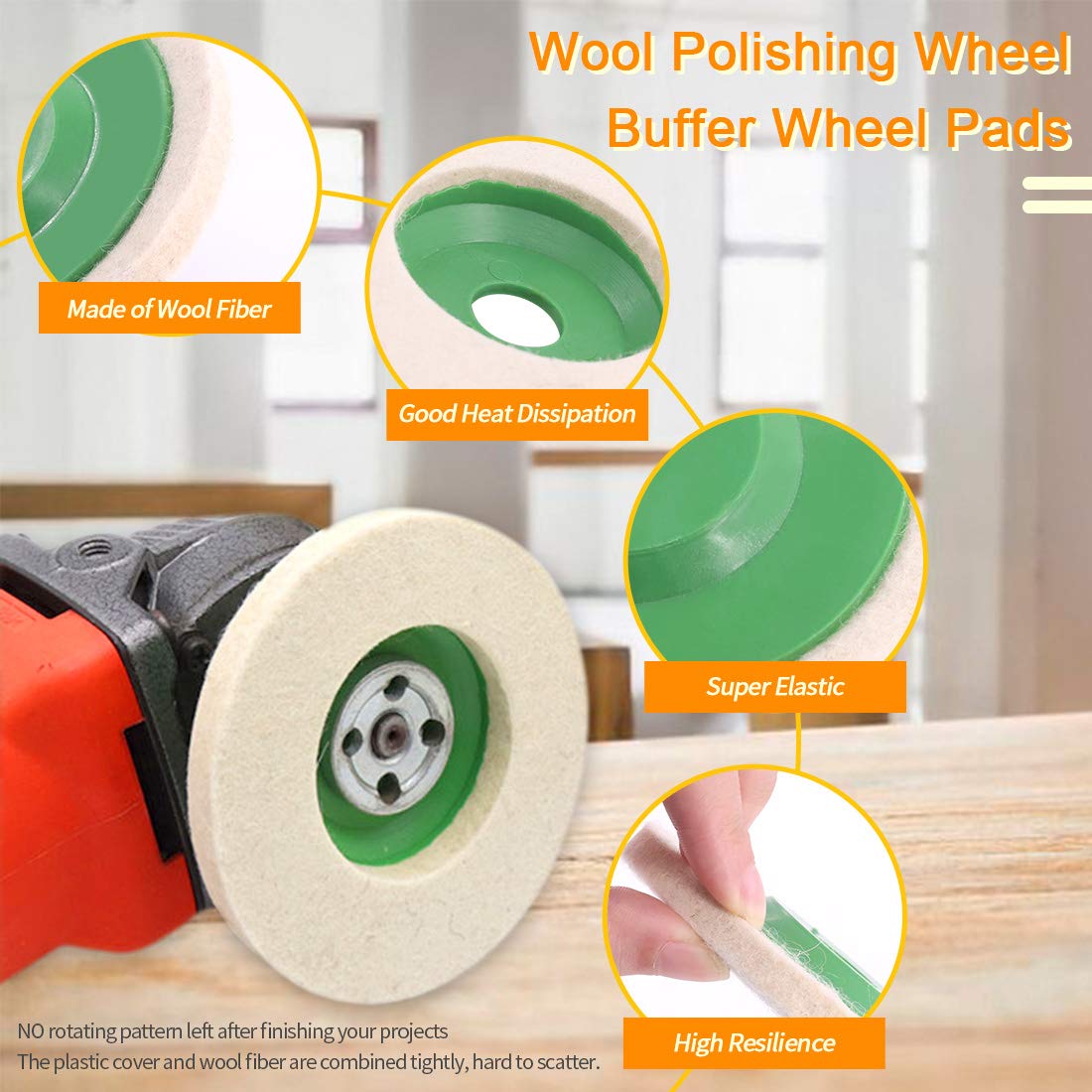 Polishing Wheel Kit - 13 Pcs Buffing Wheels & Compounds -4