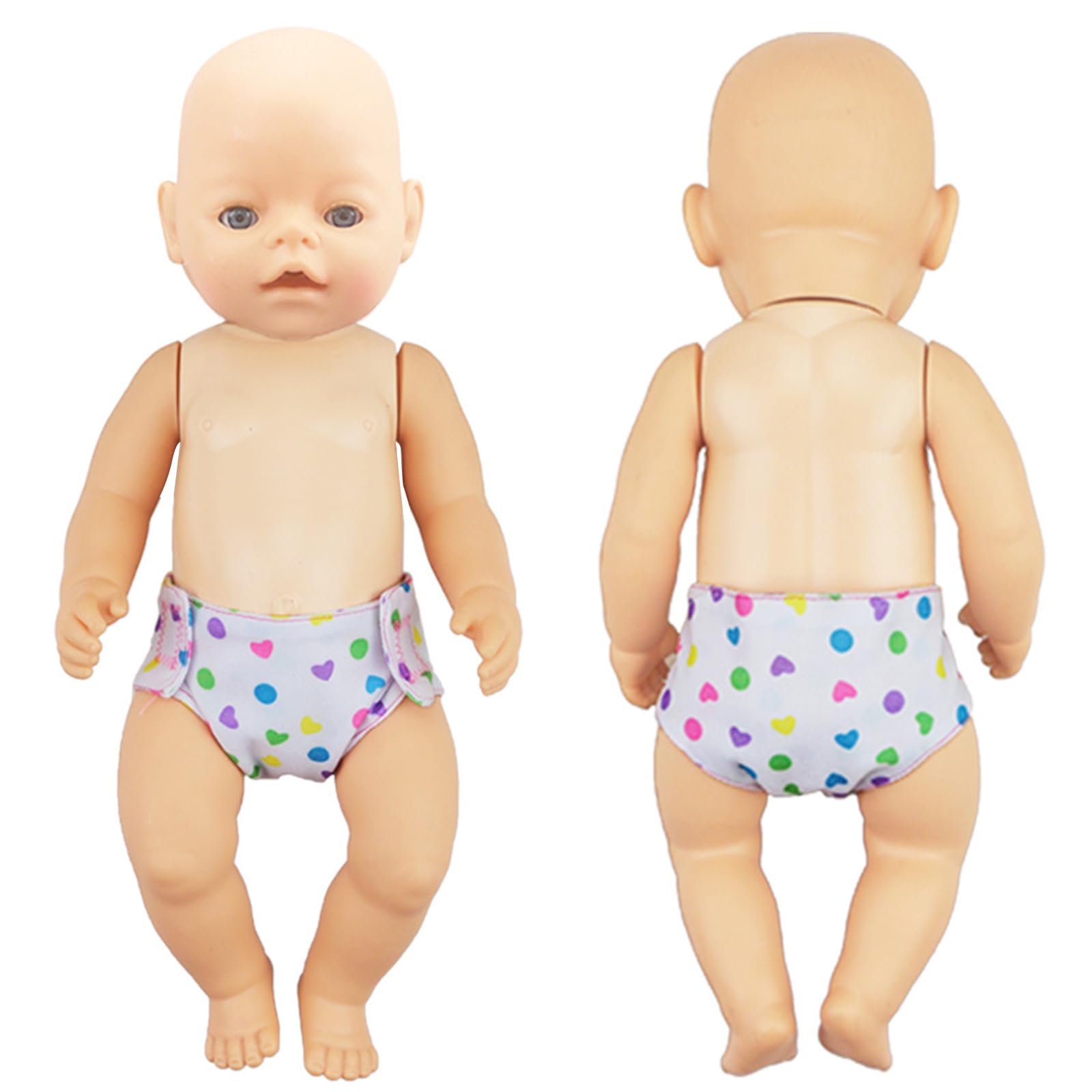 HTTDSLF 6 Pack Baby Doll Nappies, Baby Doll Accessories Diapers Set, Doll Clothes Accessories For 14-18 Inch Doll - Image 4