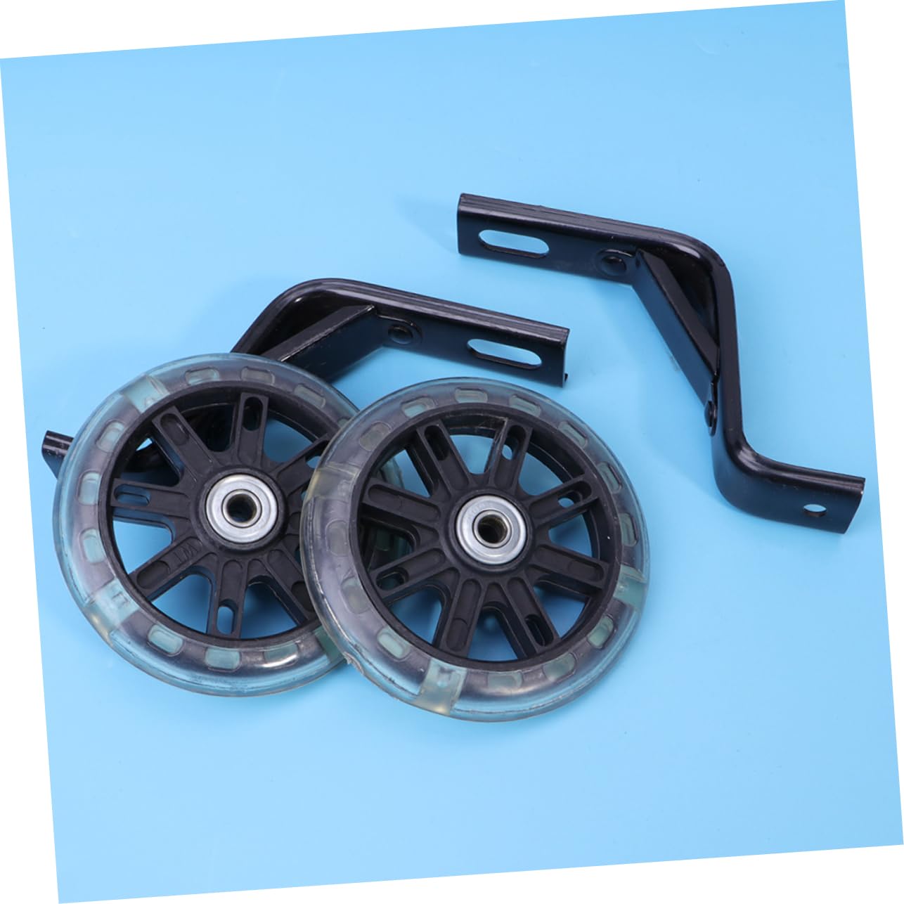 Ruedas De Ciclismo De Entrenamiento Silenciosas con Soporte Rueda Auxiliar Intermitente Accesorios para Niños Ruedas De Entrenamiento para Bicicleta Rueda Auxiliar De