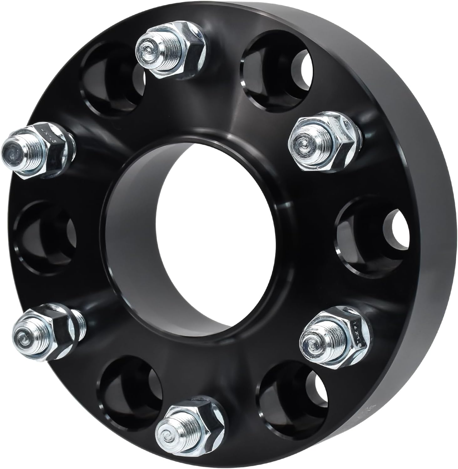 Hex Autoparts 1.25" 6x135mm Hubcentric Wheel Spacers Adapters Black 2pcs 87mm CB with 14x2.0 Studs Compatible with Ford Expedition F-150 Lincoln Navigator Mark LT