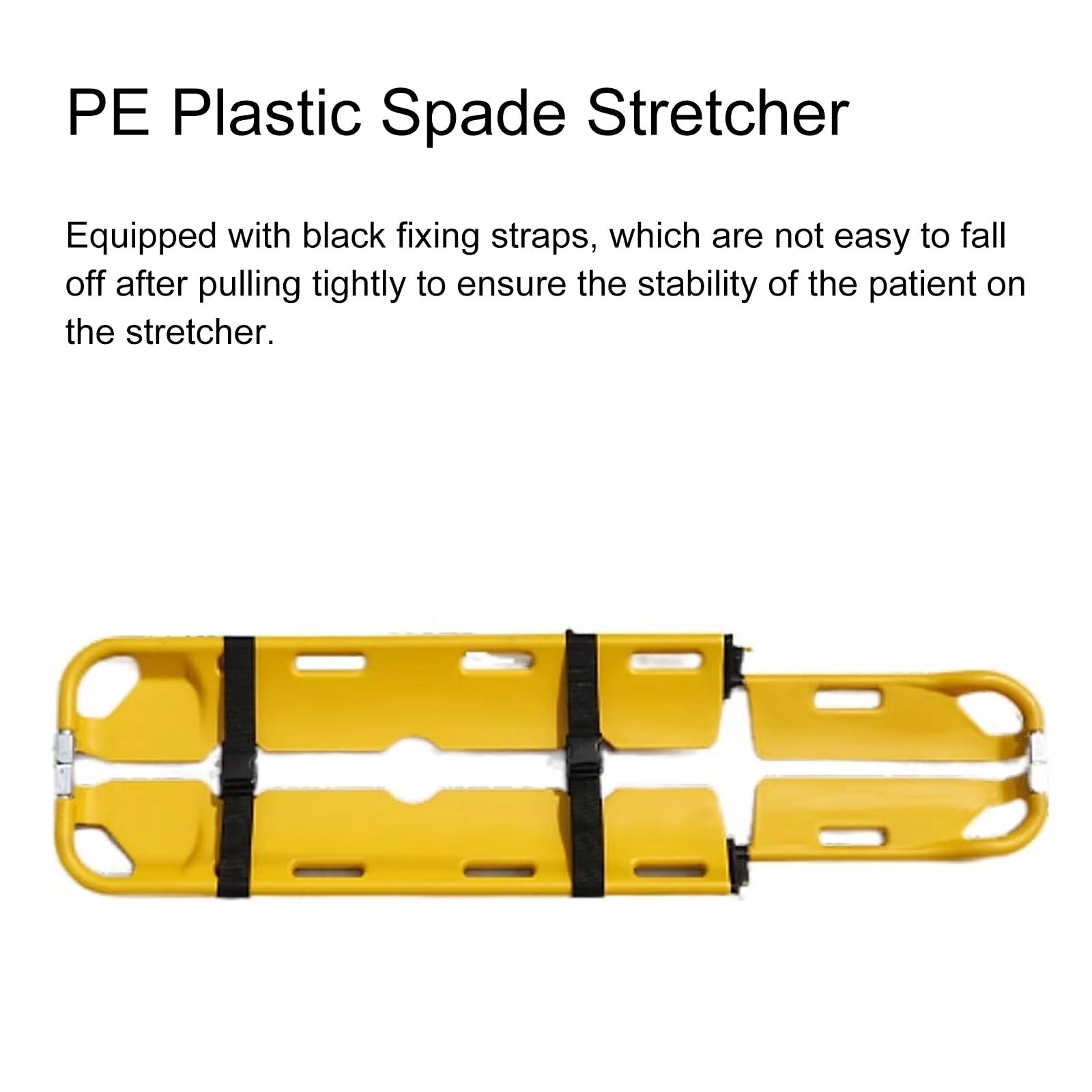 Brancard pliable, planche dorsale réglable de 162 à 210 cm de long, brancard d'ambulance d'une capacité de 350 livres, transport médical d'urgence for les patients