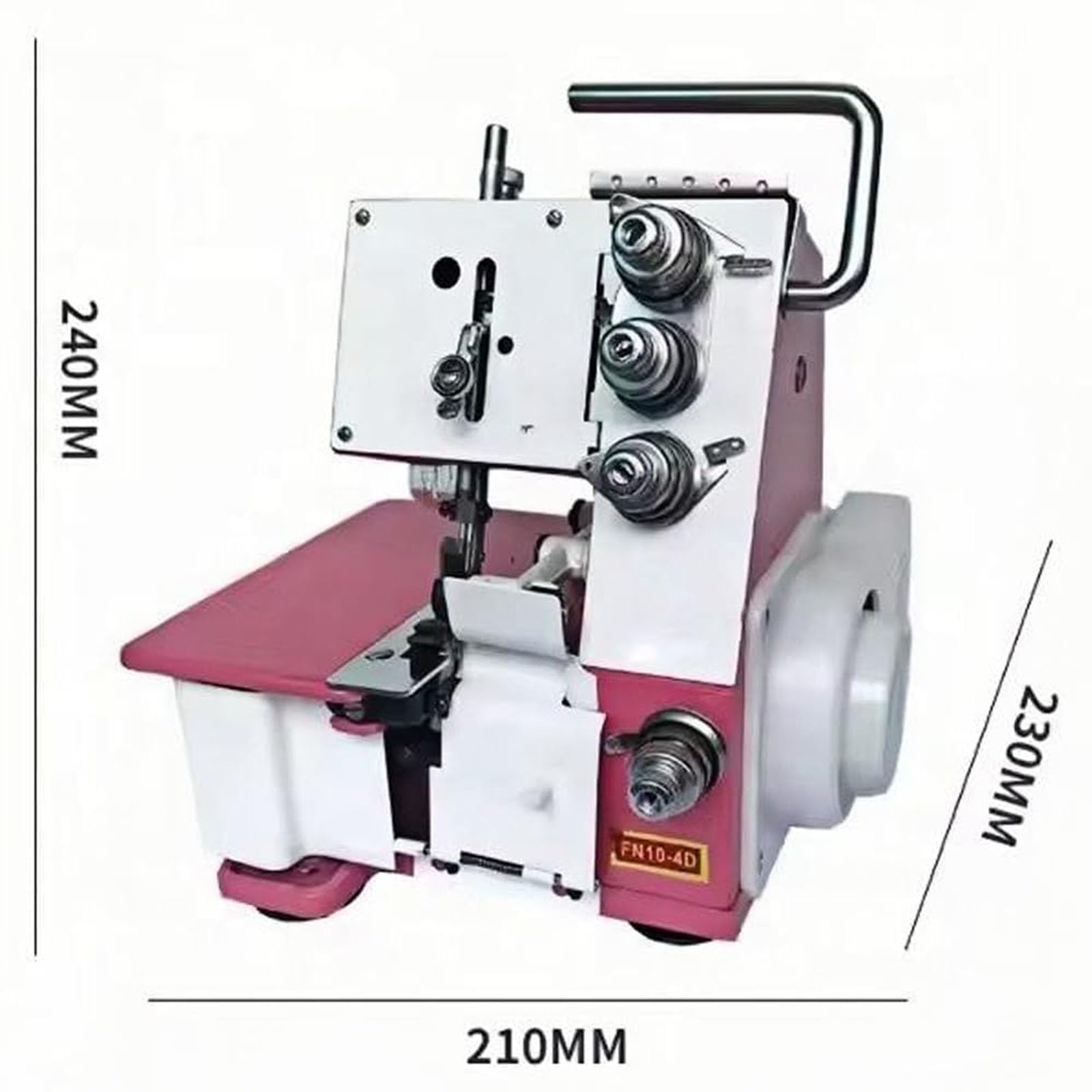 Máquina Overlock Heavy-duty, Máquina De Coser Eléctrica De 1200 Rpm Con Soporte Para 4 Conos Y Luz Led, Grosor Máximo De Costura De 3,5 Mm, Ancho De Overlock De 4 Mm/5 Mm, Para El Remate De Bordes De