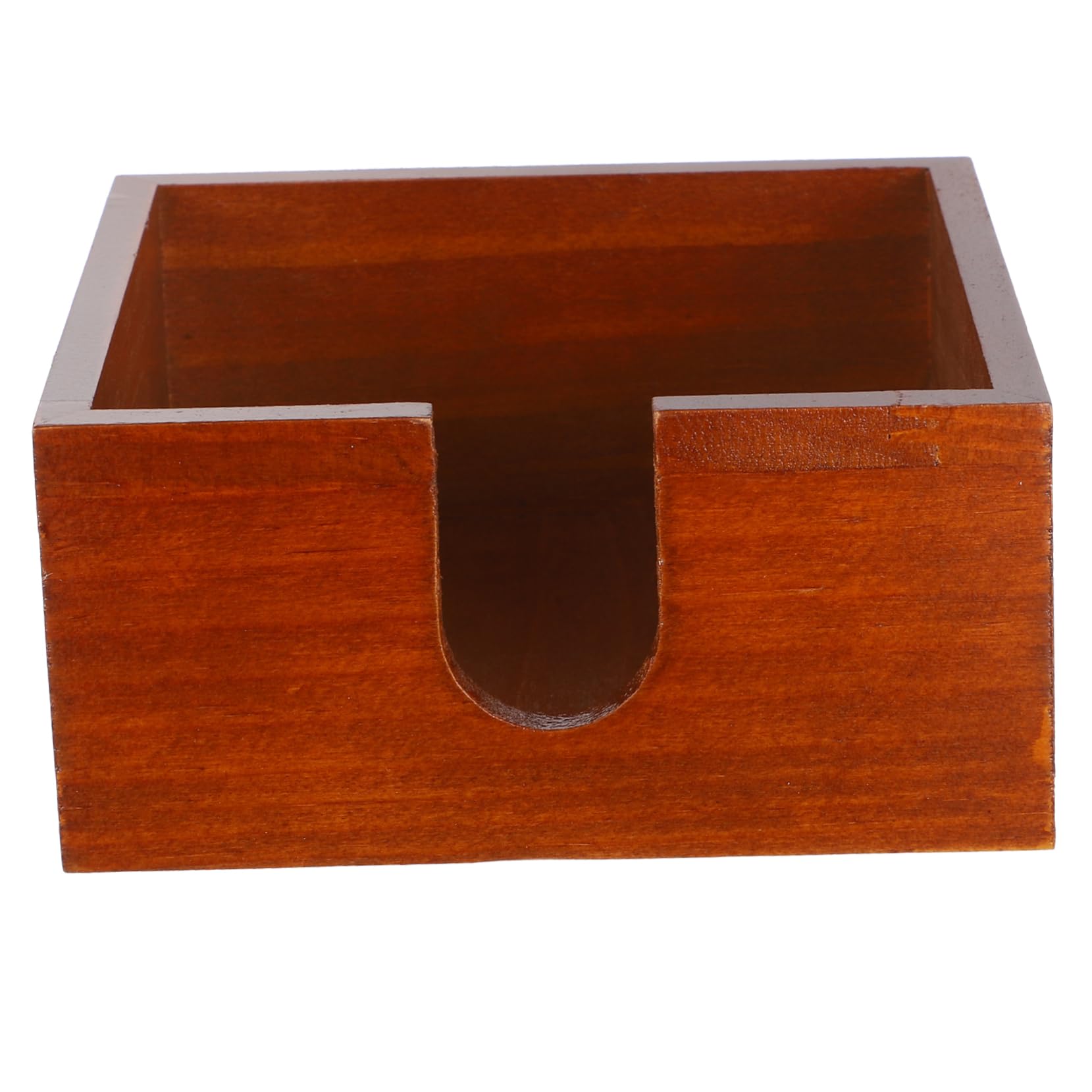Cabilock 4piezas Dispensador De Servilletas De Madera Apertura Lateral Organizador Cuadrado De Servilletas Para Mesa De Comedor Cocina y Restaurante