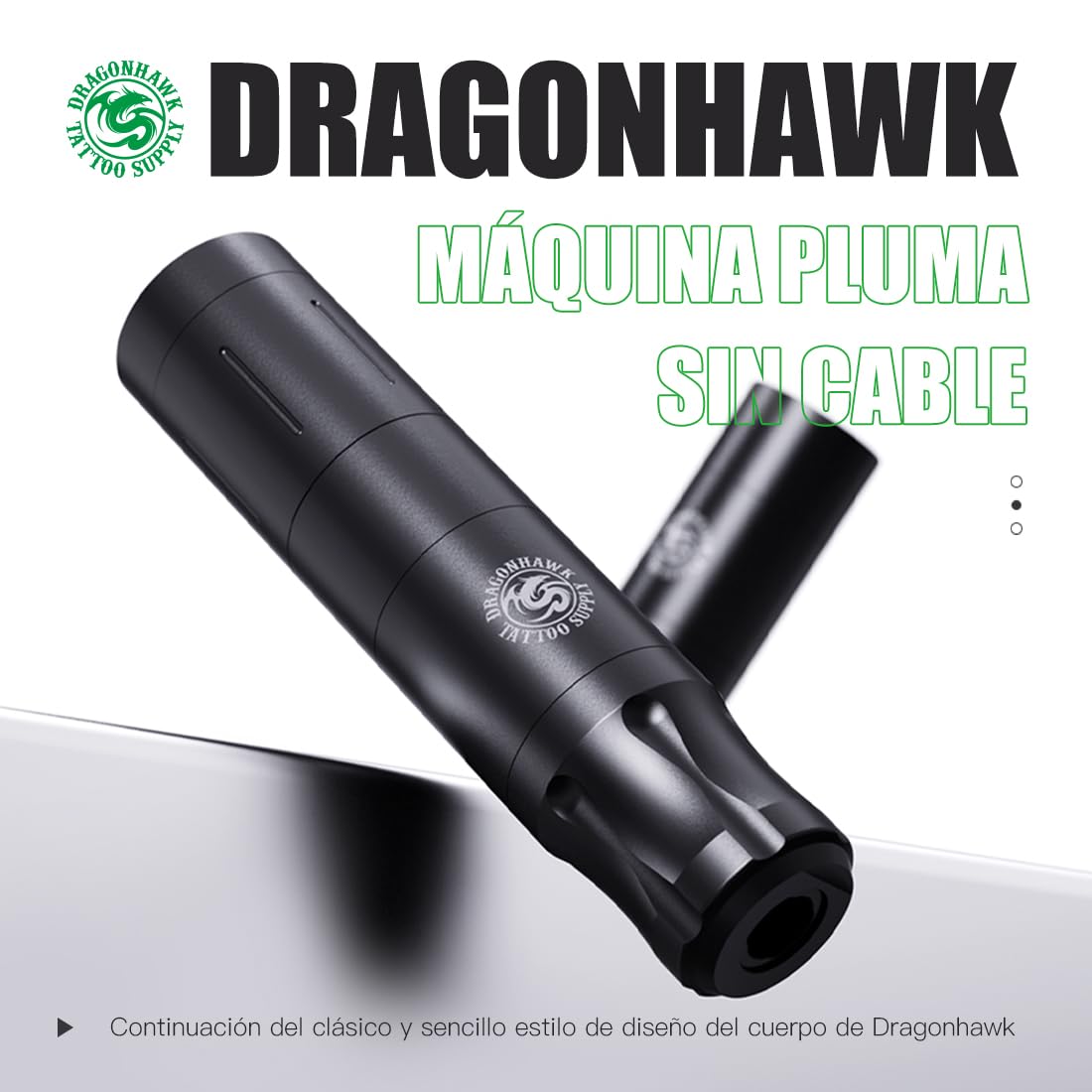 Dragonhawk A3 Kit De Máquina De Tatuaje Inalámbrica, Rotativa, Pluma De Tatuaje, Pistola, Batería 1500mAh, Agujas Y Cartuchos Para Tatuajes Para Principiantes