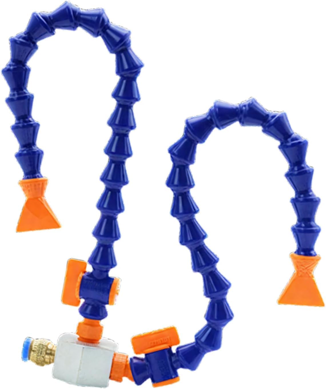 Adjustable Magnetic Base Holder with Flexible Coolant Pipe Connections for CNC Machine Tool Cooling Systems 19.5 in Flat-beak