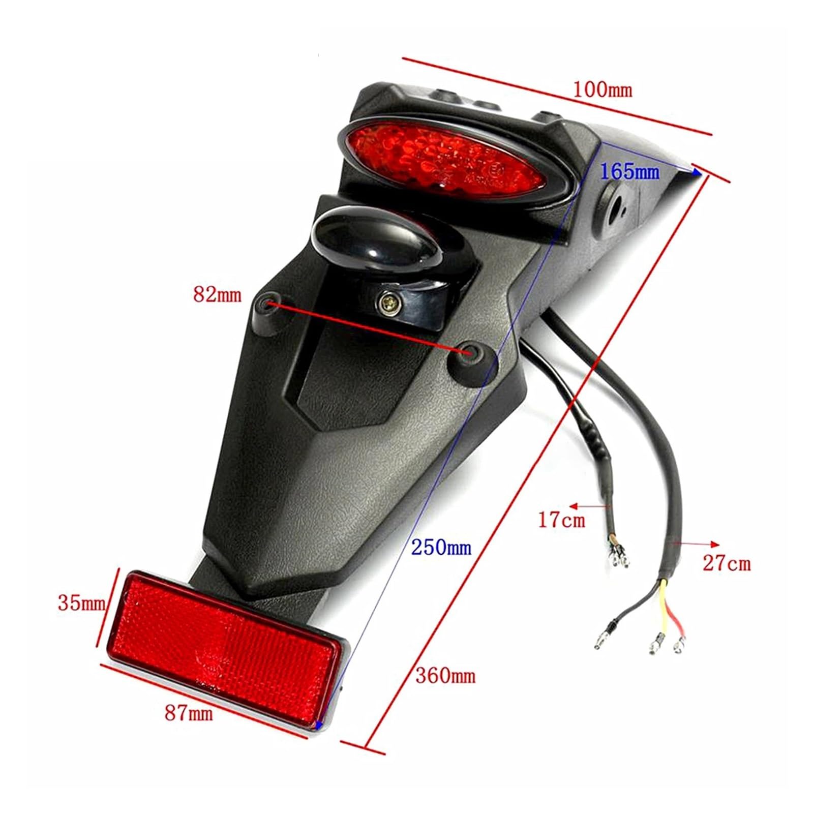 lampada stop moto Fanale Posteriore Per Motocicletta 12V Fanale Posteriore A LED Posteriore Luce Freno Luce Targa Per Fanale Posteriore Per Motocicletta