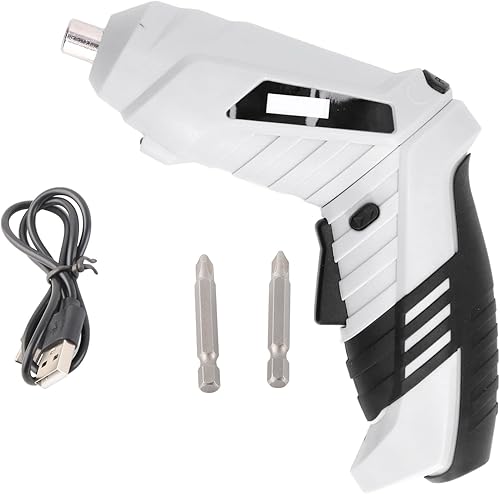 Miniatura 9 de Destornillador eléctrico, juego de destornilladores inalámbricos con 2 puntas, destornillador eléctrico de mano para reparación de perforación, kit