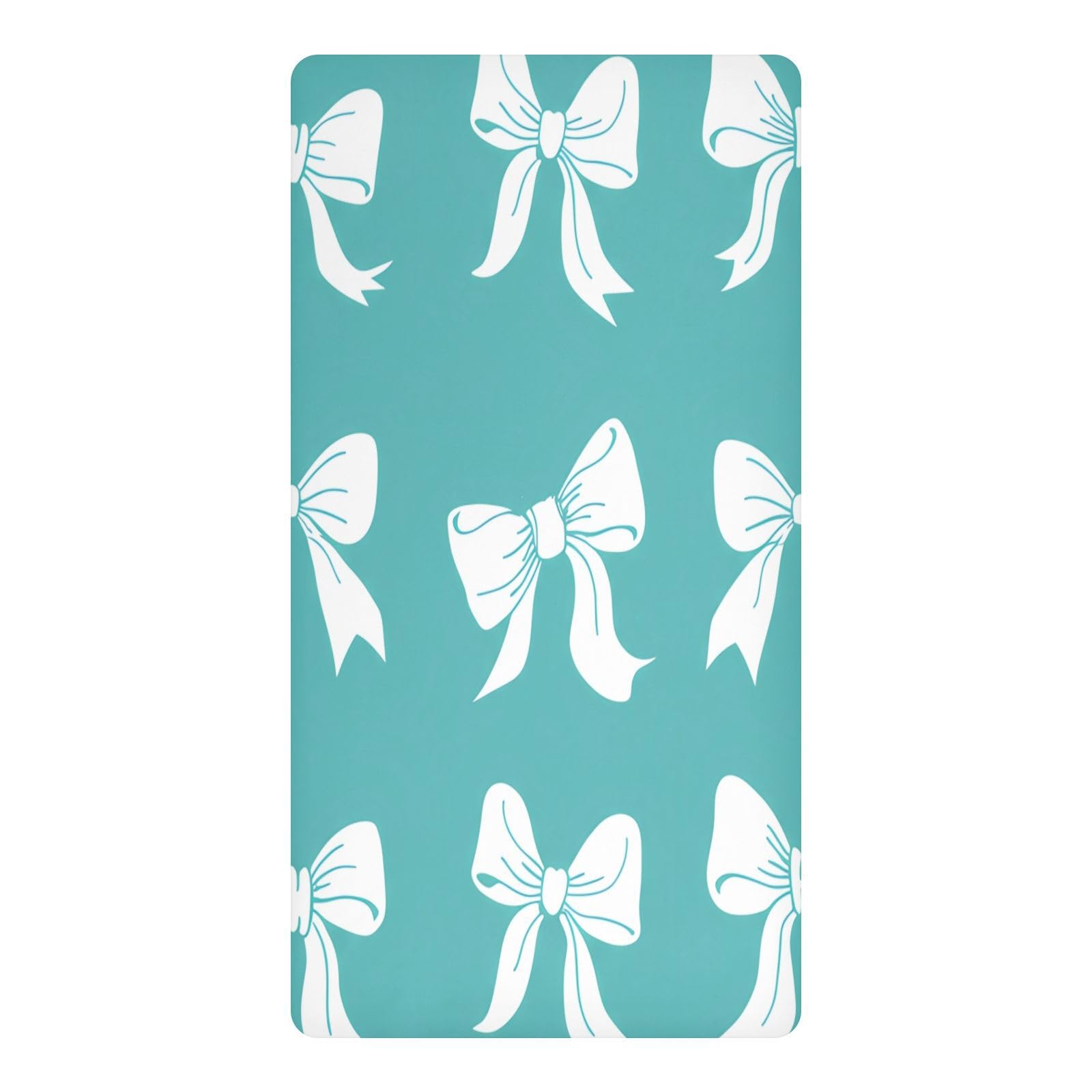 JiangGgen Bows Baby Crib Sheet Soft Breathable for Standard Crib-M