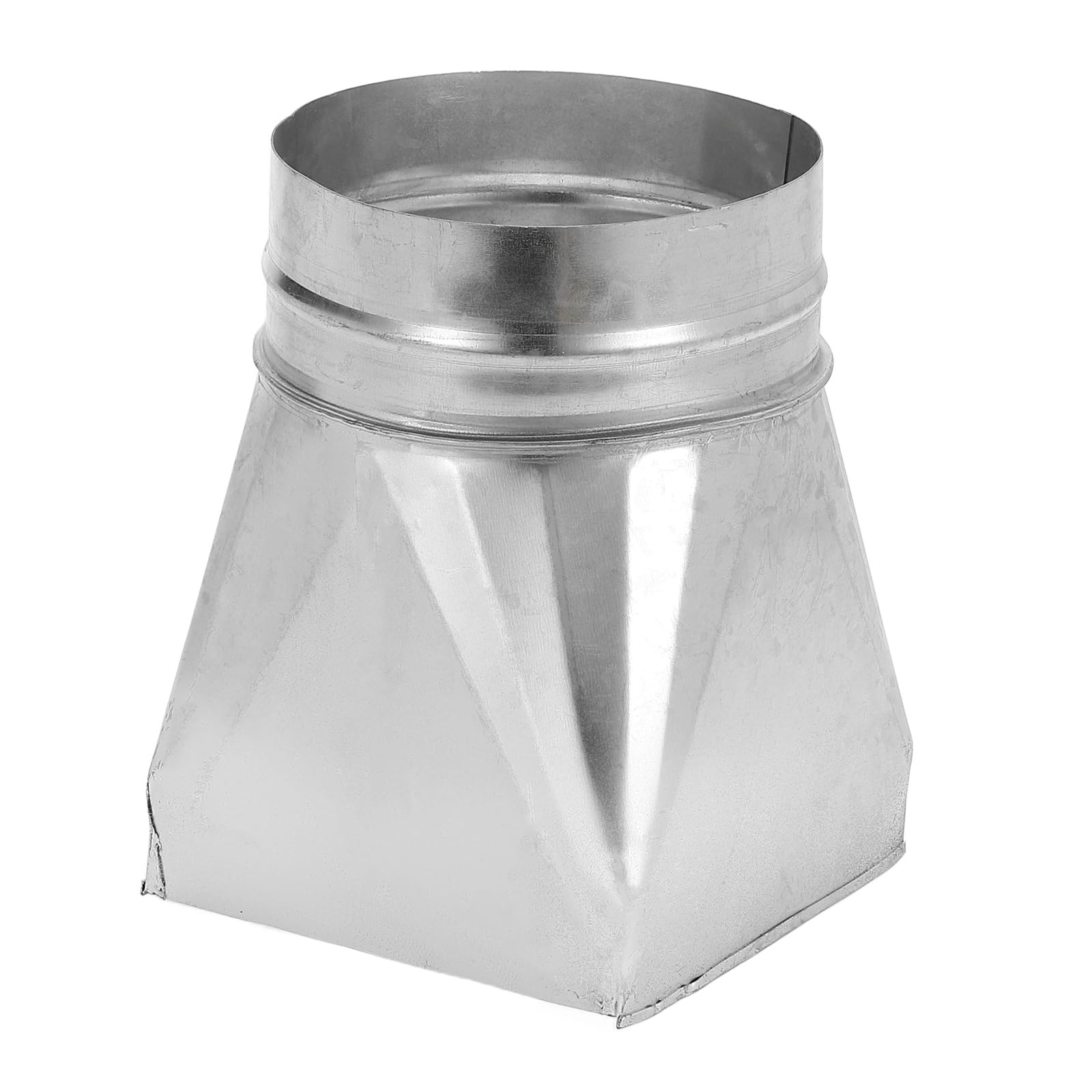 Conduit de transition rectangulaire PATIKIL en acier robuste pour grille de registre de 15,2 cm
