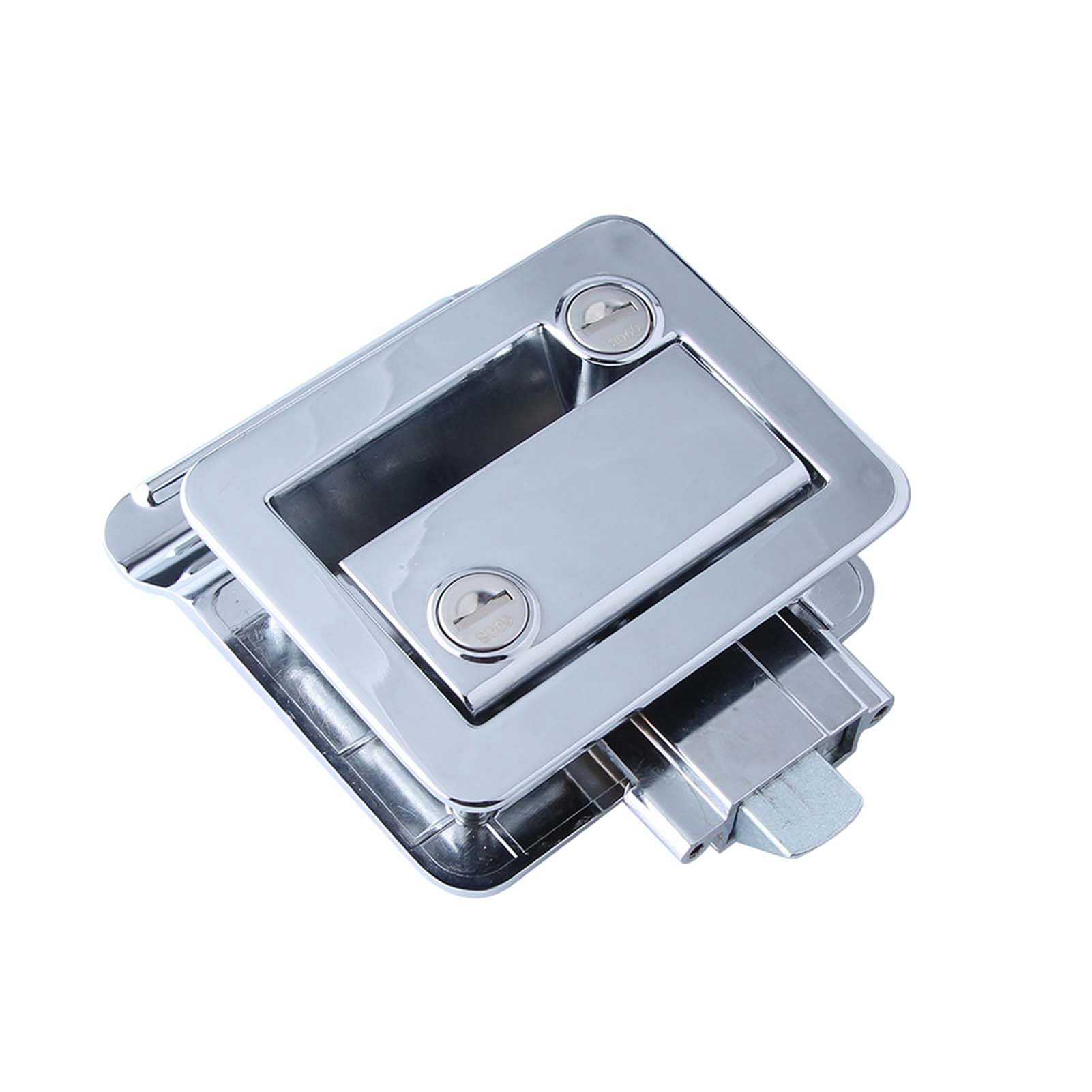 Serrure porte camping-car haut de gamme en alliage de zinc chromé brillant