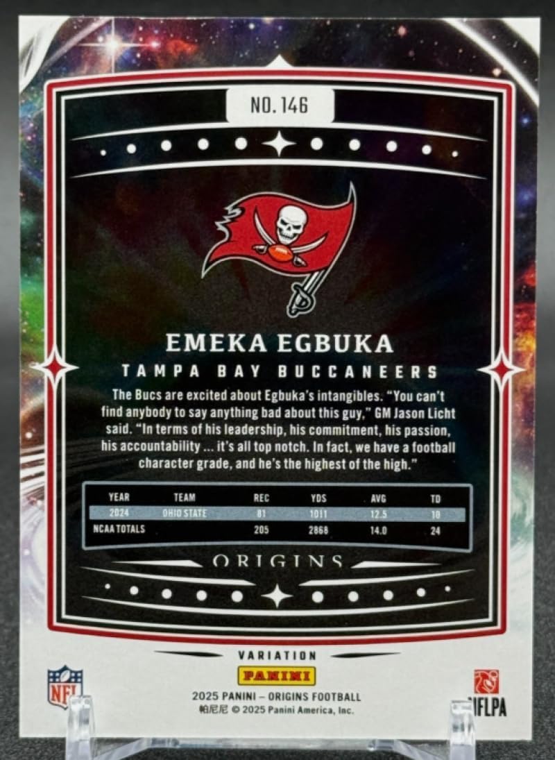 Football Trading Card 2025 Panini Origins Variation #146 Emeka Egbuka EX/NM Buccaneers
