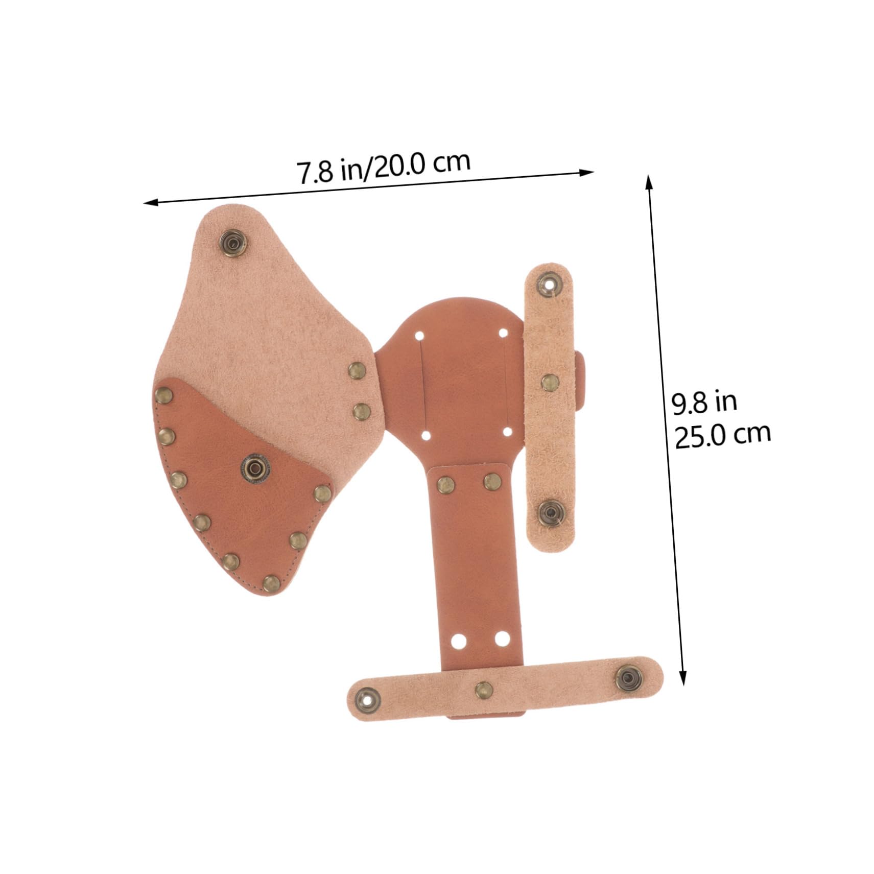 KONTONTY Leather Hatchet Sleeve Durable Leather Axe Protector for Outdoor Survival Easy to Install Remove for Camping and Chopping for Friends Family