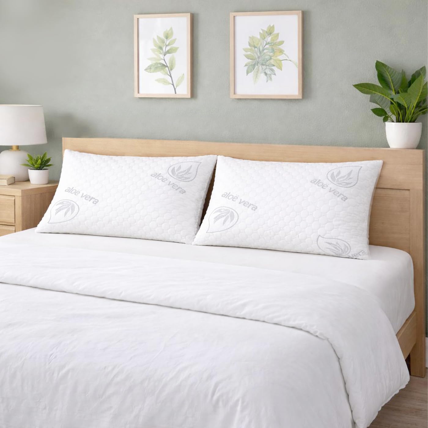 MERCURY TEXTIL- Almohada de Copos Viscoelásticos, Tejido Strech de Aloe Vera Transpirable y Termorregulable, Firmeza Media (135 cm) - 3