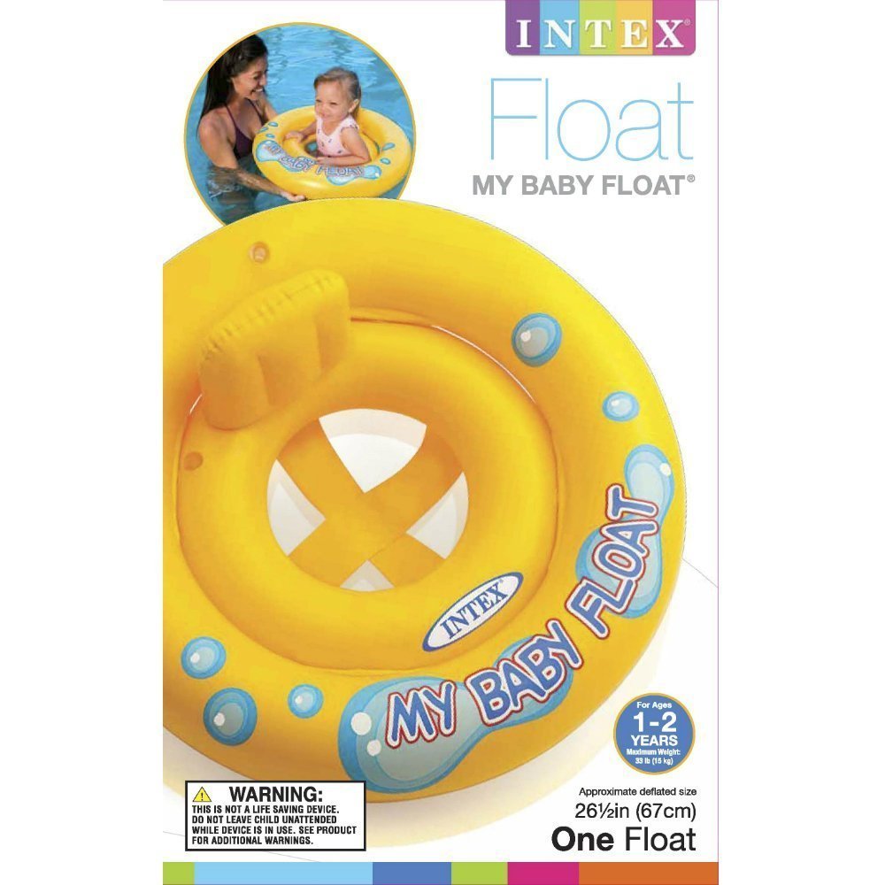 Flotador Infantil Intex De 76 Cm – Asiento Tipo Pañal Y Respaldo Para Bebés De 1 A 2 Años (hasta 15 Kg)