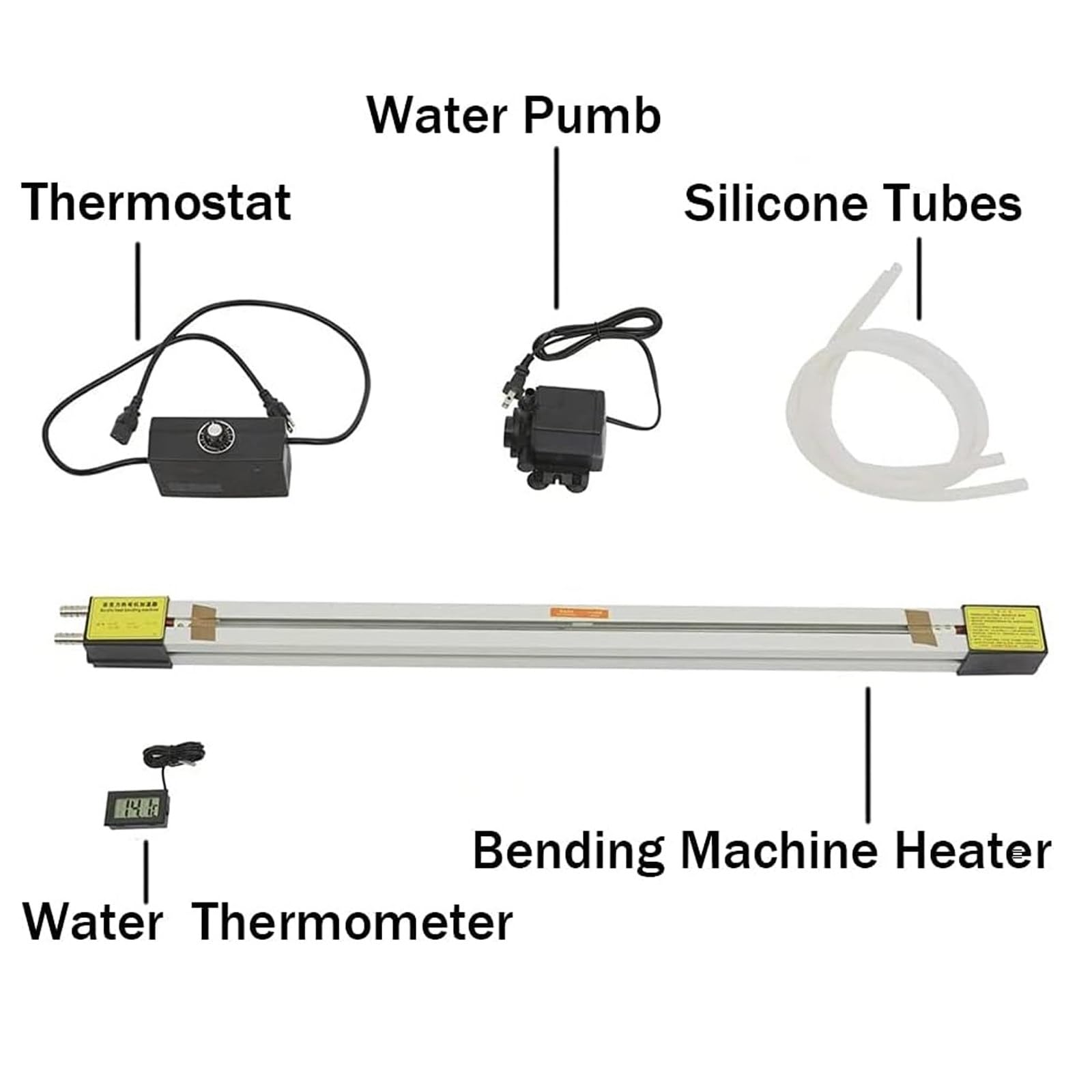 Dobladora De PláStico AcríLico, Dobladora Manual De Tiras De Pvc, Con Calentador De Caja De Luz Y 2 TuberíAs De Agua, Para DecoracióN/FabricacióN De Carteles De IngenieríA,125cm