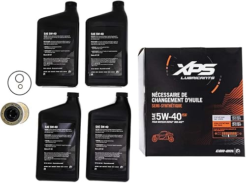 Miniatura 2 de Can-Am OEM 4T 5W-40 mezcla sintética kit de cambio de aceite Rotax 900 ACE, 9779260