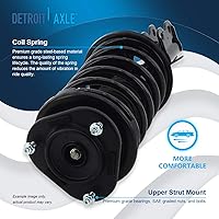 Vista 678 de Detroit Axle - Kit de suspensión delantera de 10 piezas para Chevy Aveo Aveo5 Pontiac G3 Wave 2 Ready Struts Assembly 2 Enlaces de barra