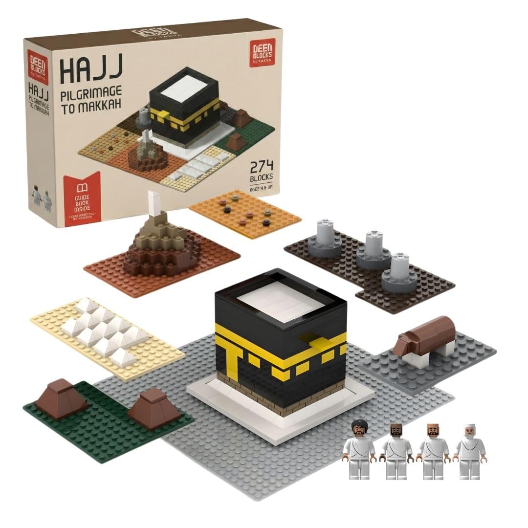- TAKVA DEENBLOCKS HAJJ Pilgrimage to Makkah Building Muslim Blocks, Kaaba Bricks, Masjid, Ramadan and Hajj Gift Toy, Islamic Educational Game for Adults/Families/Kids/Children