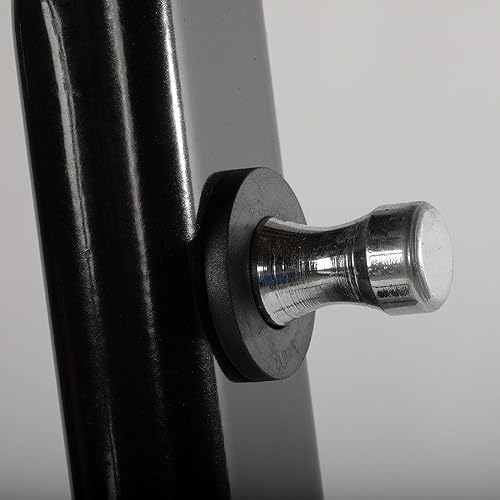 Miniatura 7 de Titan Fitness - Soporte fijo para barra de pesas con capacidad para 10 barras rectas o EZ, soporte de almacenamiento de pesas con marco en A para