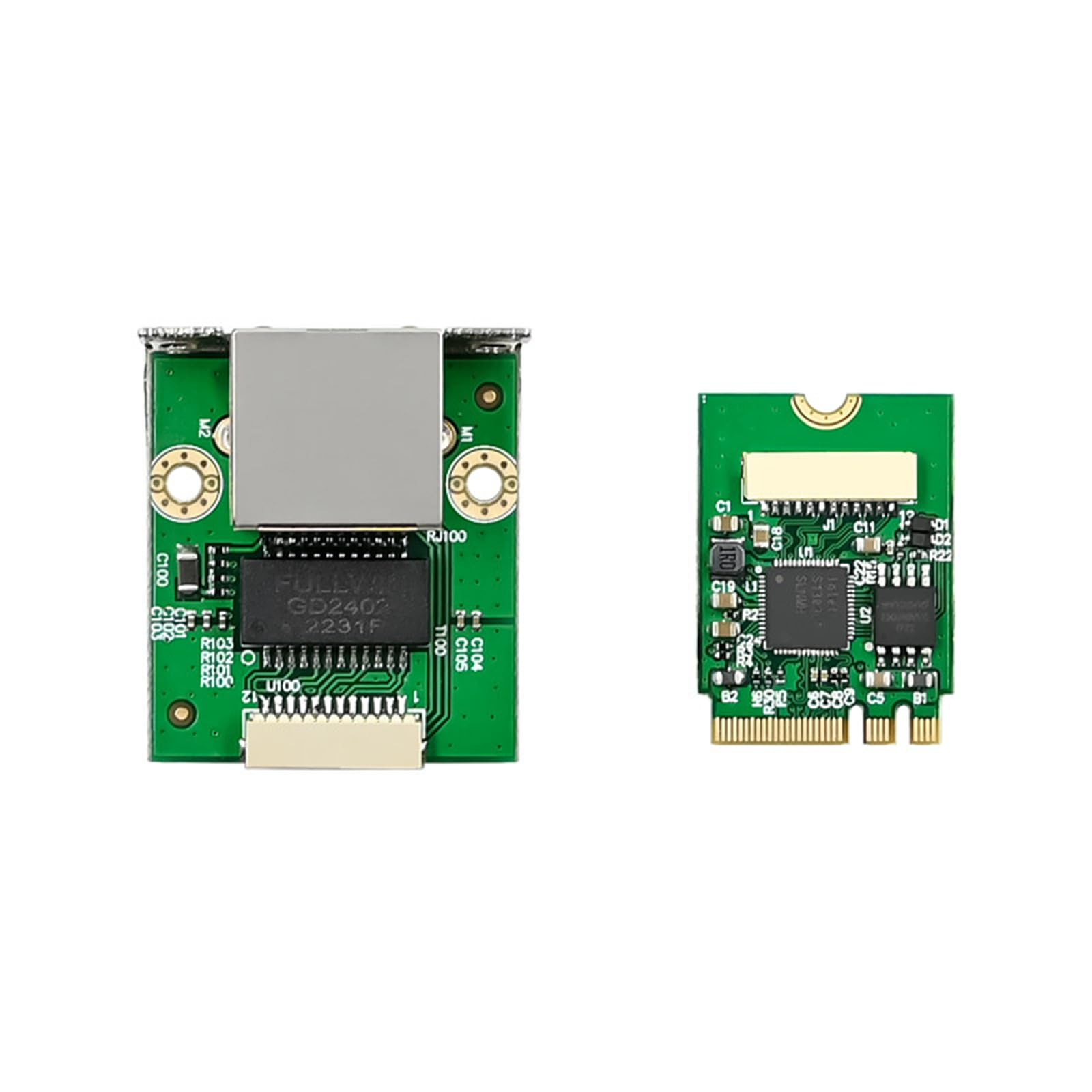 M.2 A+E Key to 2.5G Ethernet Adapter - NIC with Intel I226V, 100/1000/2500 Mbps RJ45 Stable Connection Cable Length 20cm, Compatible with OpenWRT | Windows | Linux | Server | PC | SBC (M.2 A+E Key) — view 4