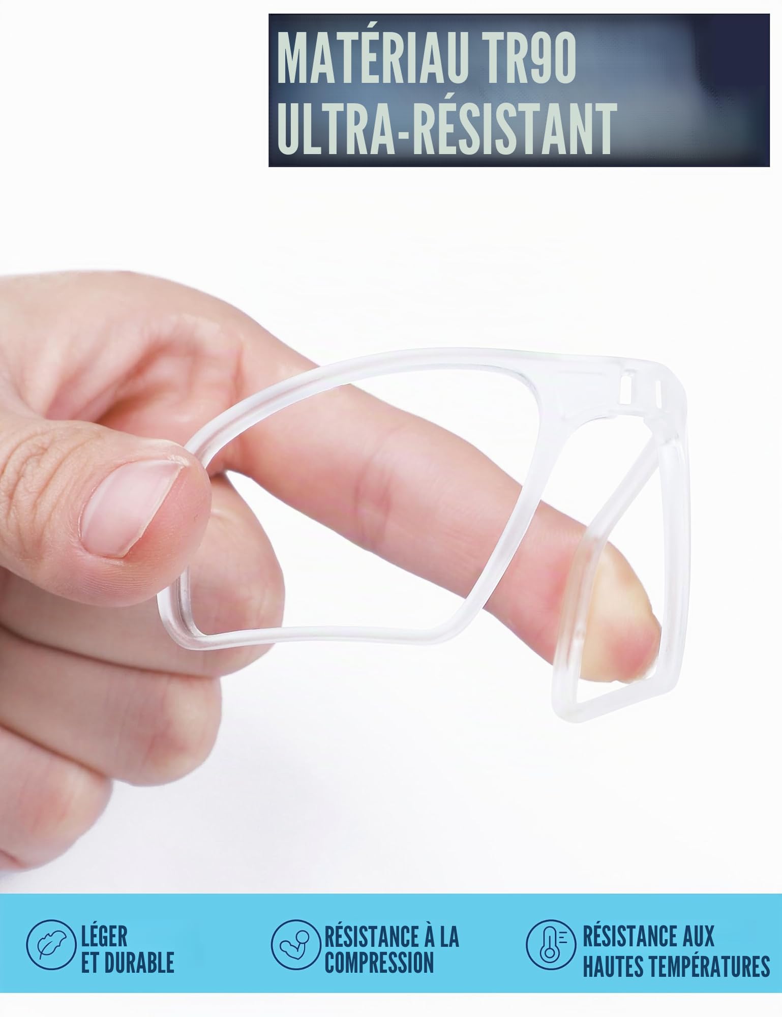 Saucer Insert Clip-On | Insert Optique Rx avec Guichet pour Lunettes de Soleil Oakley Sphaera OO9403, claire, taille unique