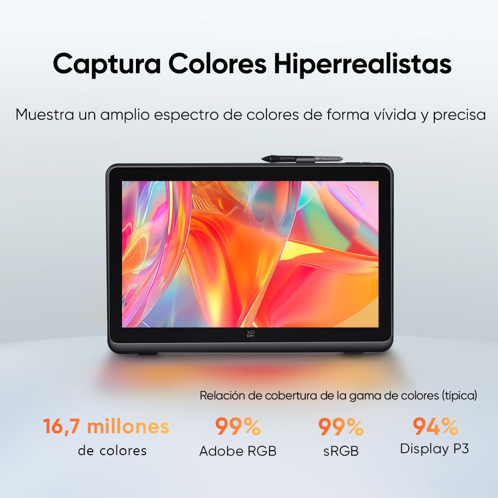XPPen Artist Pro 22 Gen2 Tableta Gráfica con Pantalla 2.5K QHD de 21.5" | Tableta de Dibujo digital con X3 Pro Lápiz de 16384 Niveles de Presión, Ideal para Diseñar y Dibujar