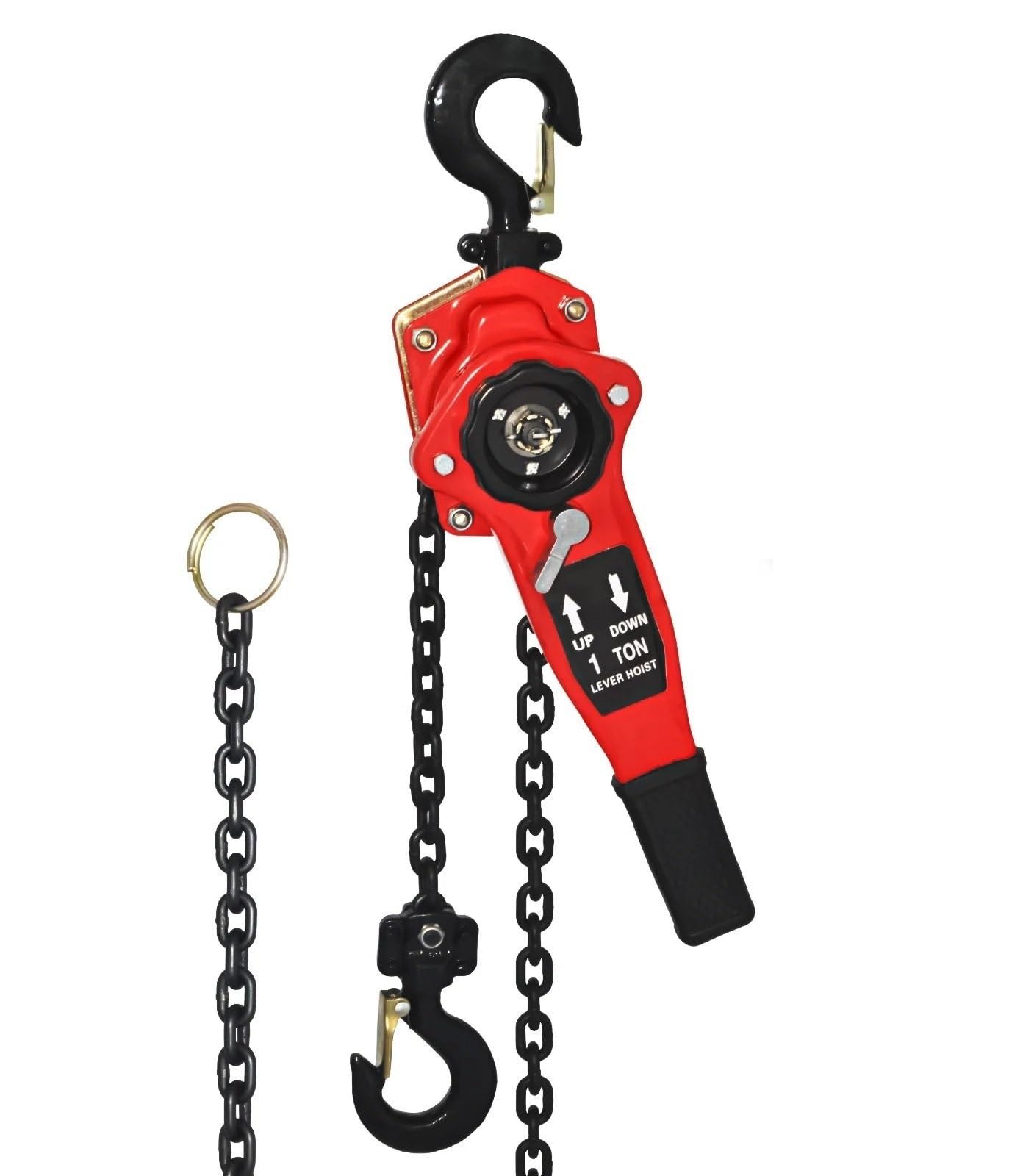 Eiwitany Portable Lever Chain Hoist, with Hooks, Commercial Grade Lifting Tool for Construction & Garage Engine Hoisting