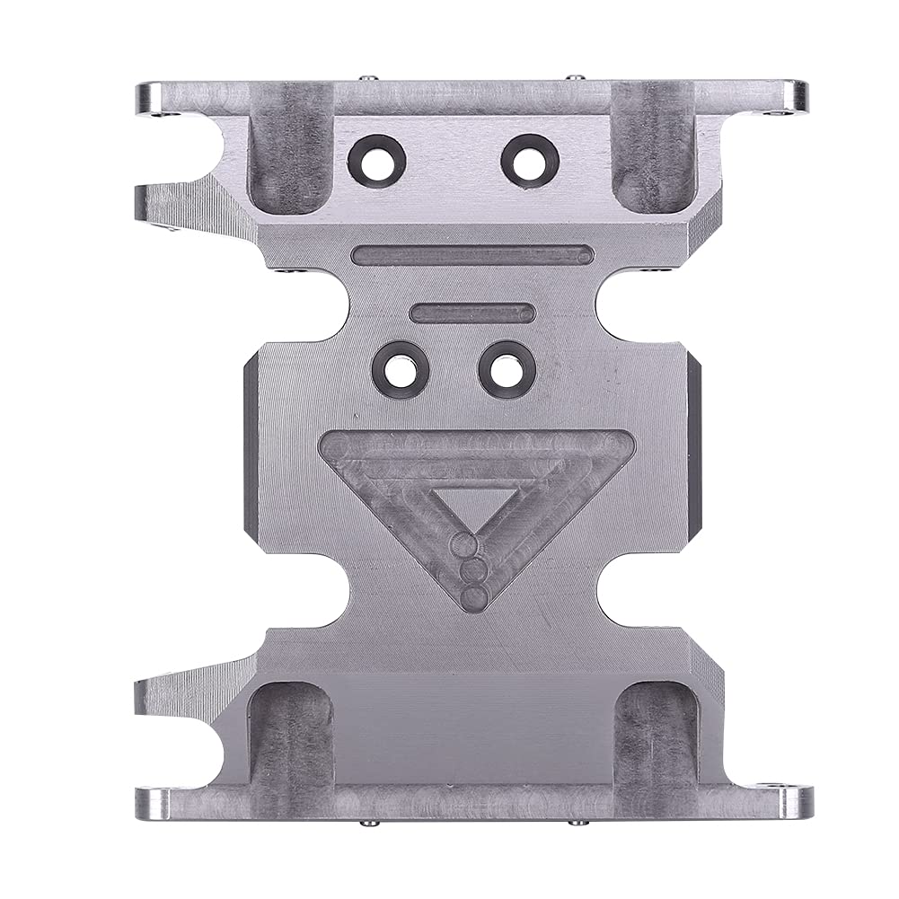 Skrzynia rozdzielcza Dolna podstawa Płyta ochronna Wytrzymały stop aluminium Część ulepszająca dla SCX10 II 1/10 RC Model samochodu Czarny Kolor tytanu 78 mm x 71 mm (Koloru)