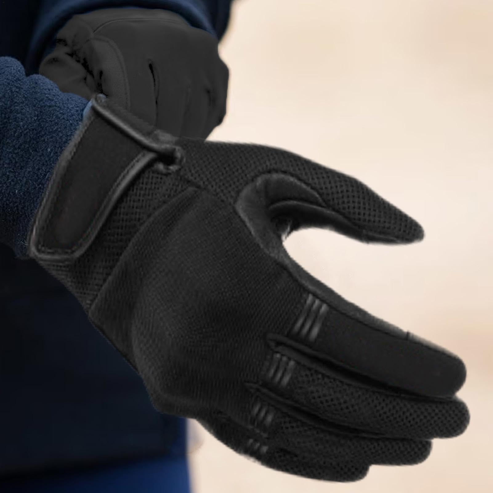 Genérico Guantes de Moto Táctiles y con amortiguación | Dedos completos Transpirable para escalada, navegación, carreras en carretera, deportes al aire libre, accesorios unisex,