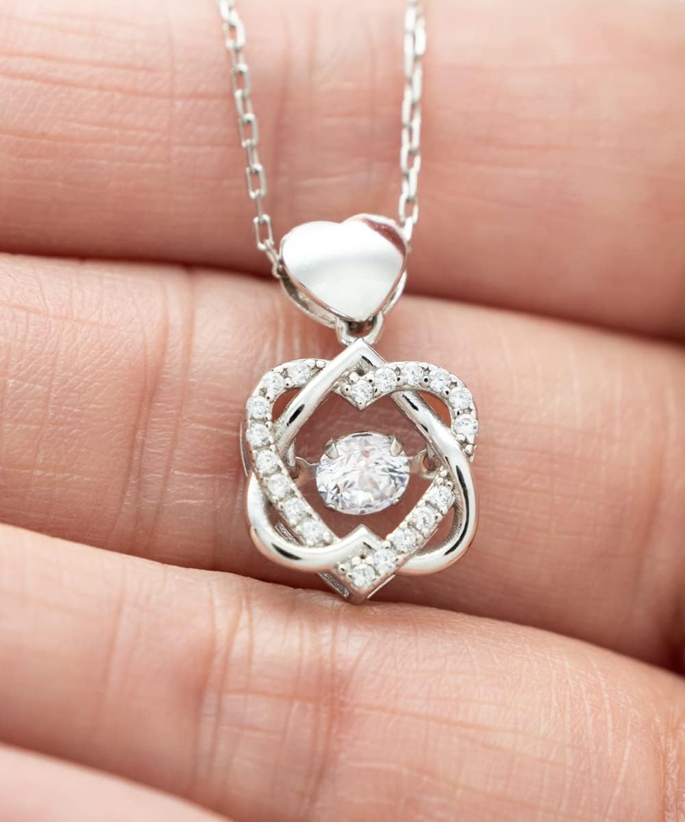 Cadena de plata para esposa con mensaje personalizado, Regalo de aniversario de boda o navidad, pendiente para mujer