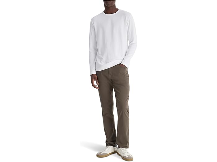 Vince Pima Pique Long Sleeve Crew