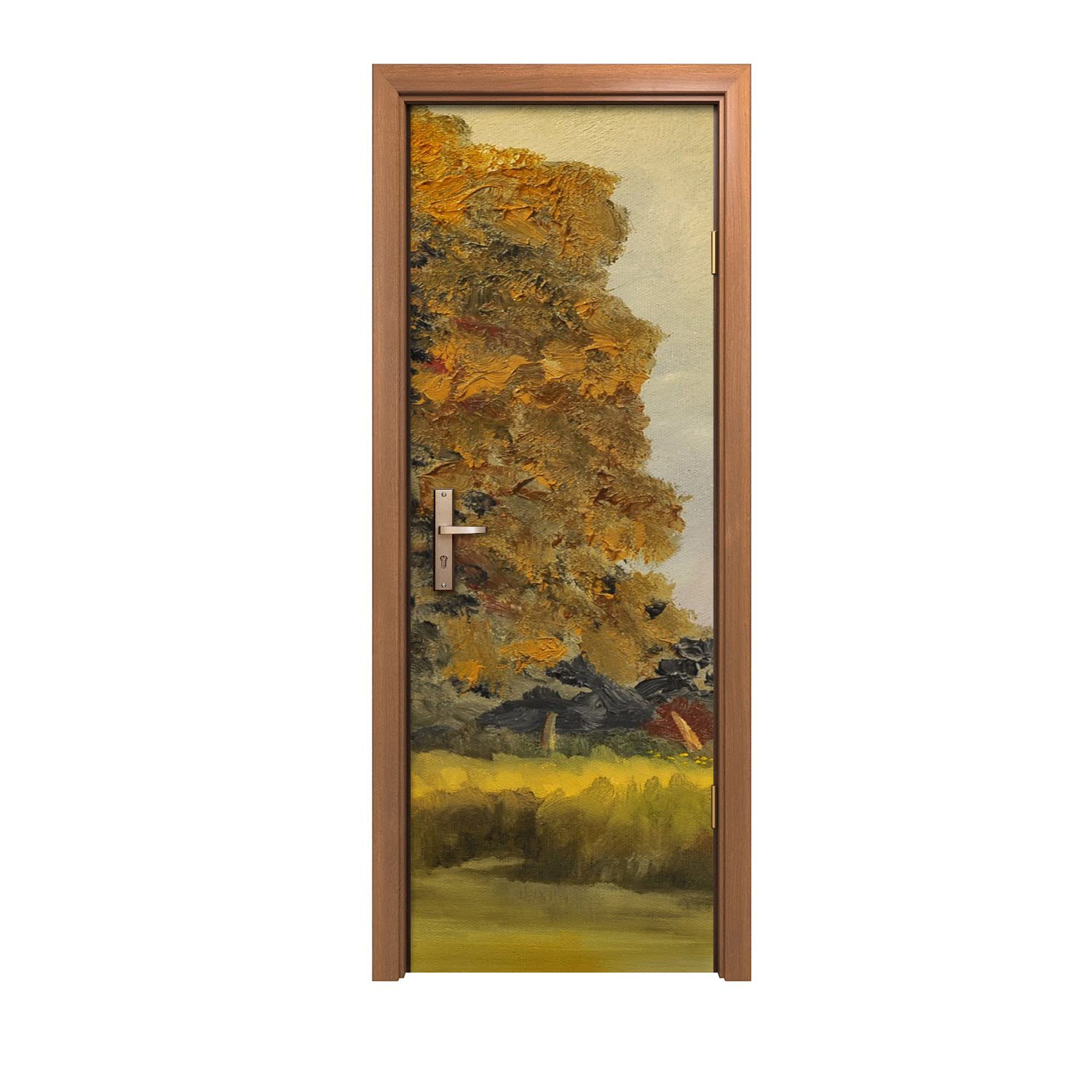 Autocollant de porte 70x200cm Coloray forêt nature pour décoration murale