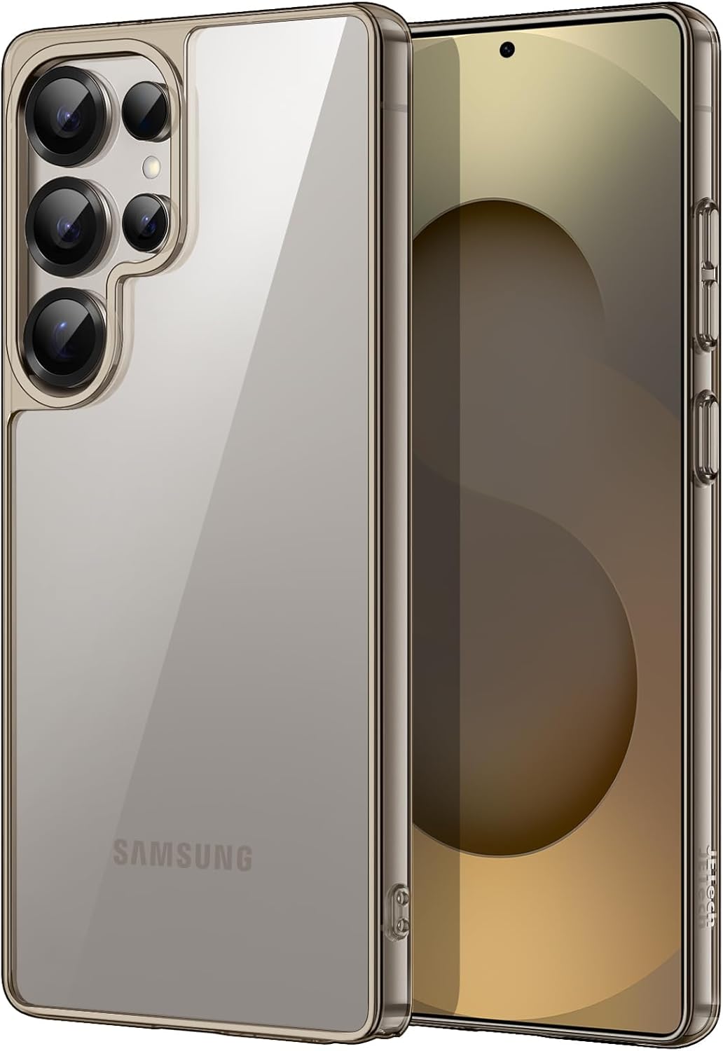 JETech Case for Samsung Galaxy S24 5G, Non-Yellowing Shockproof Bumper Protective Phone Cover, Anti-Scratch Hard PC Back (Clear)