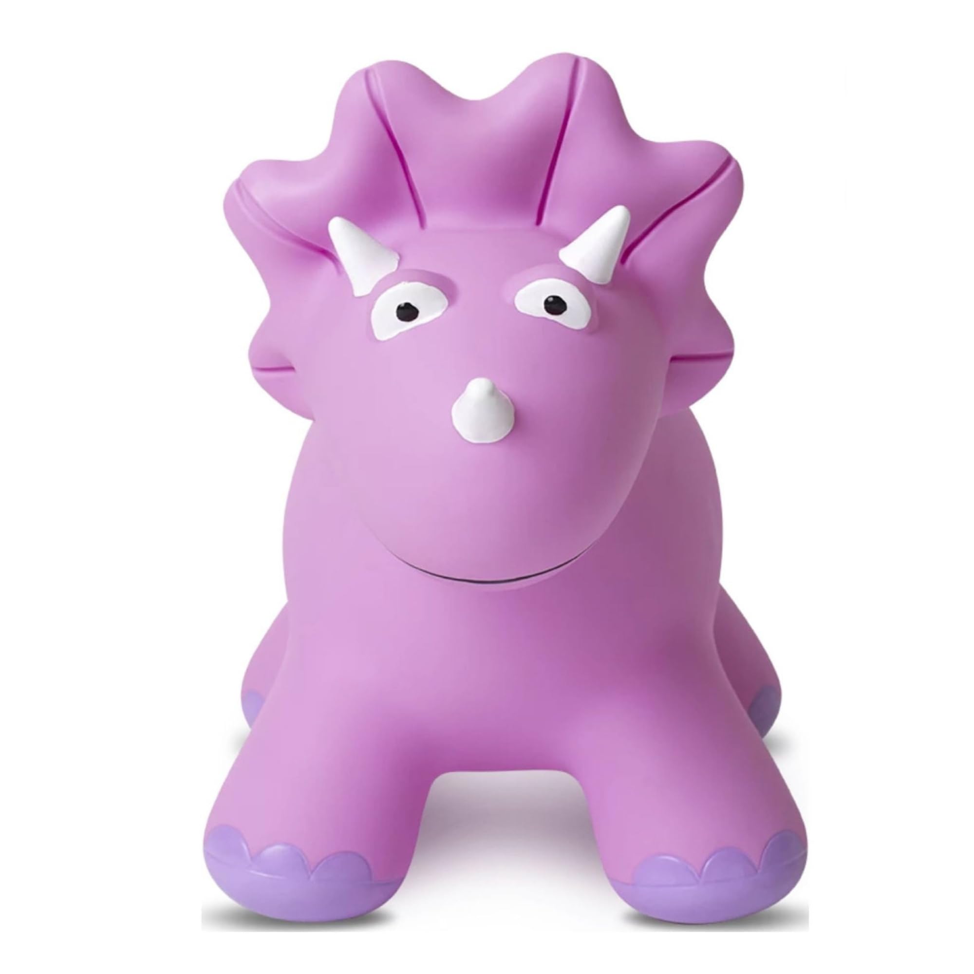 Bounce Buddies Dino Trish | Indoor & Outdoor Fun | Inflatable Riding Bouncy Dino (Pink, Large)