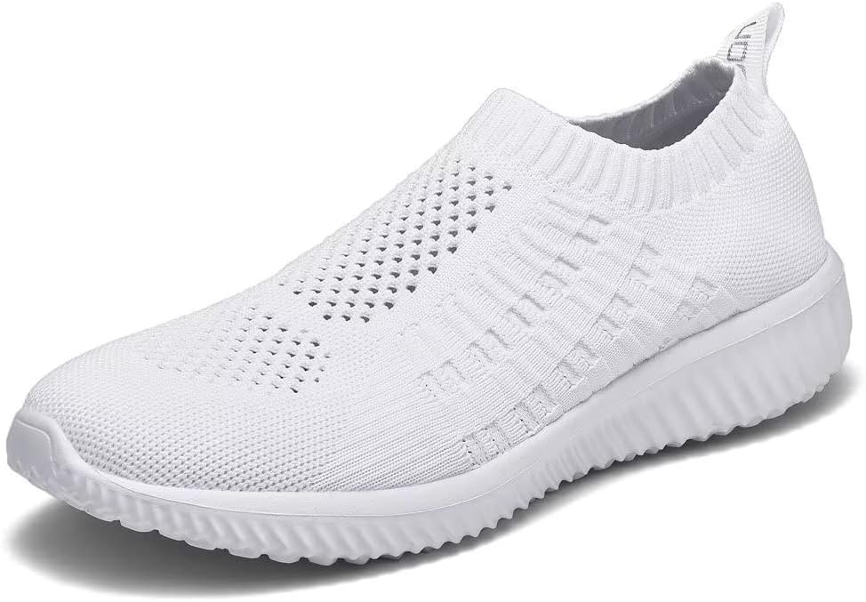 TIOSEBON Women's Athletic Walking Shoes Slip On Casual Mesh-Comfortable Tennis Workout Sneakers